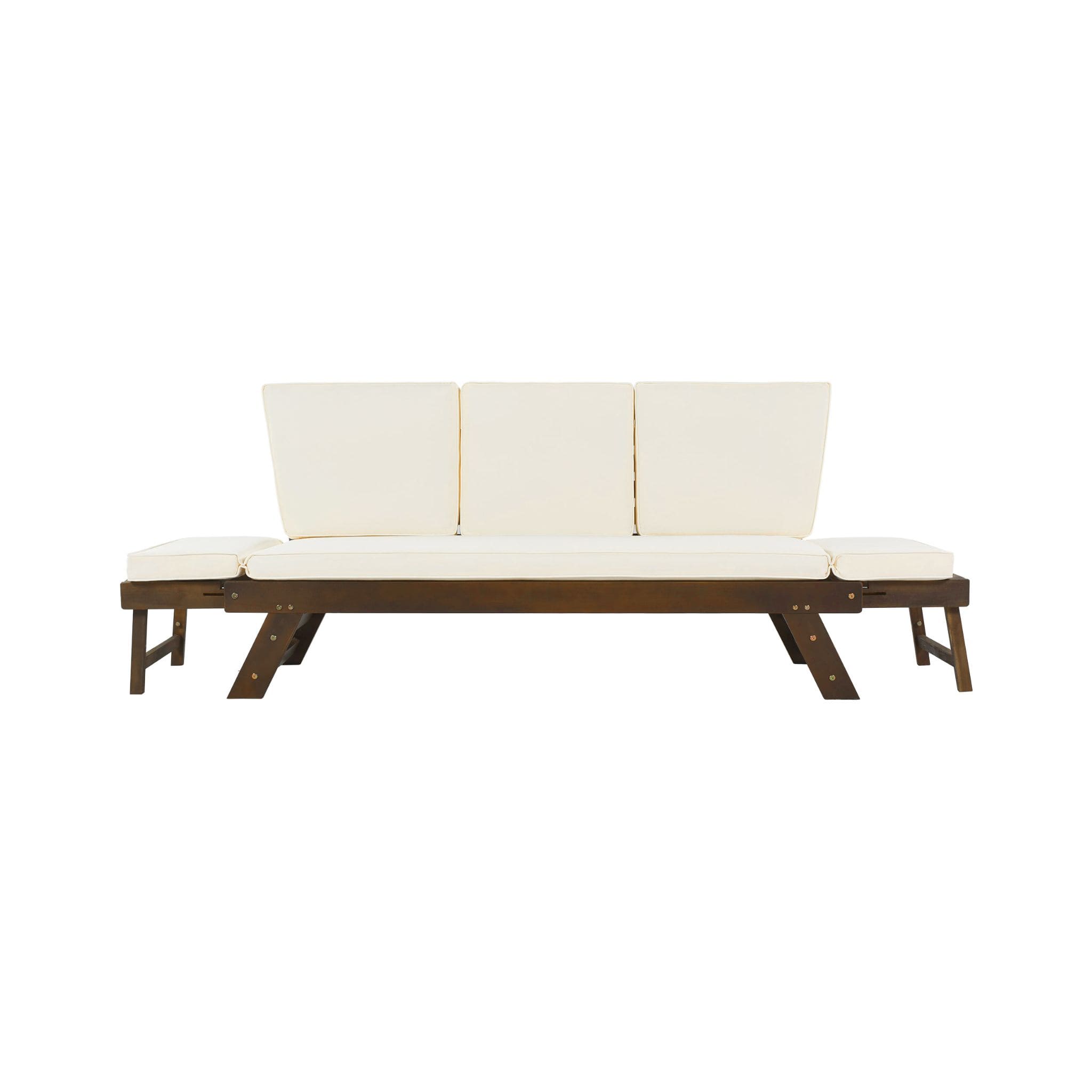 Alora Outdoor Adjustable Wooden Patio Daybed Sofa With Cushions (SAK41345)