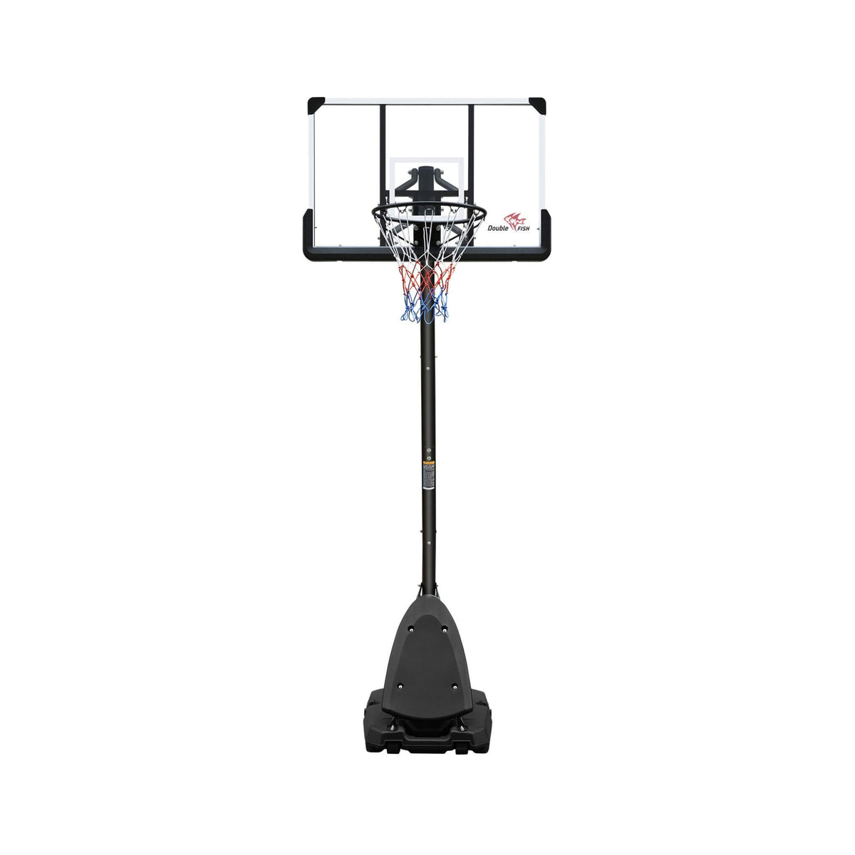 Portable Outdoor All-Weather Height Adjustable Basketball Hoop With 44-Inch Backboard And Wheels, 10FT (SAK58741)