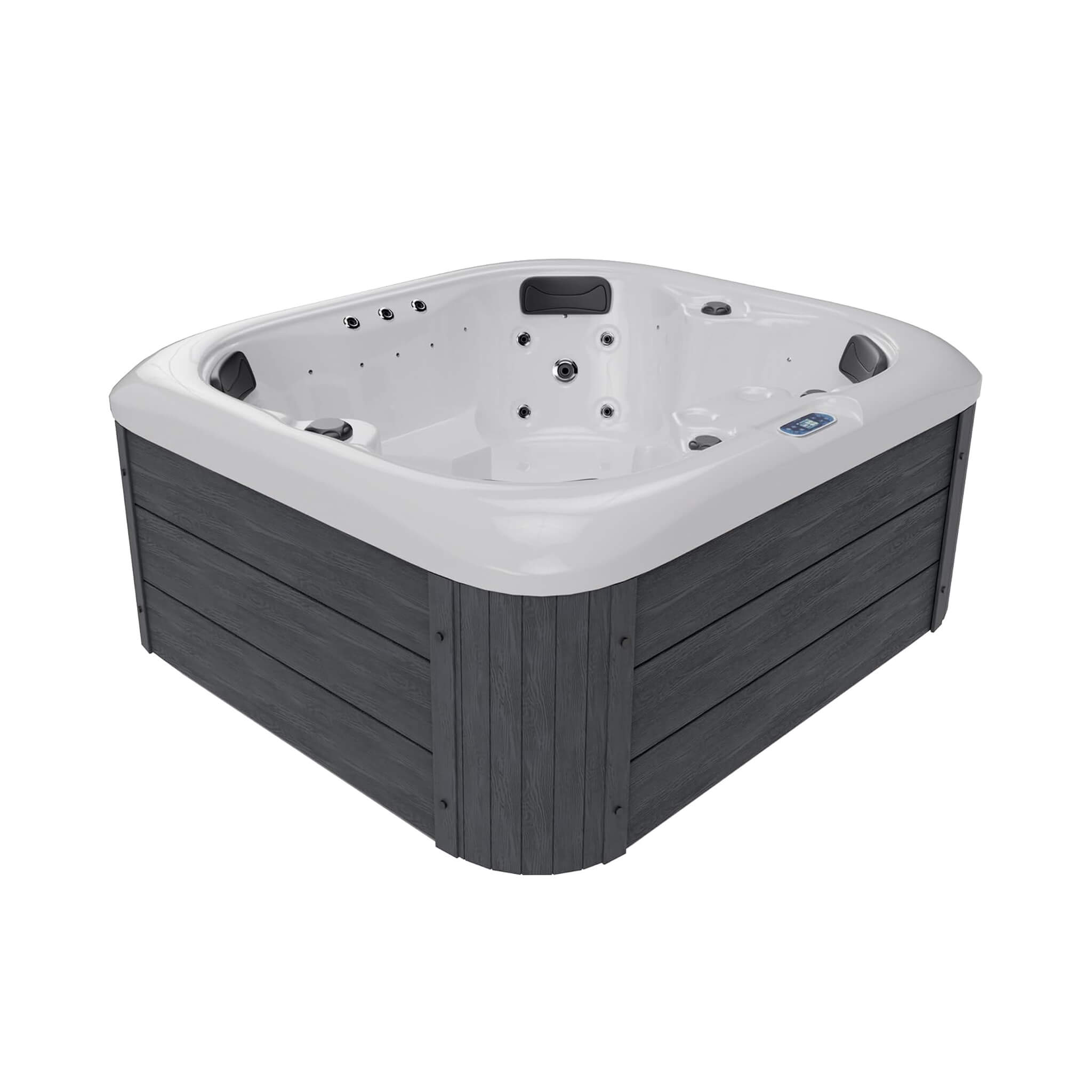 Nuvia Premium 4-Person Outdoor Hot Tub W/ 23 Stainless Steel Jets