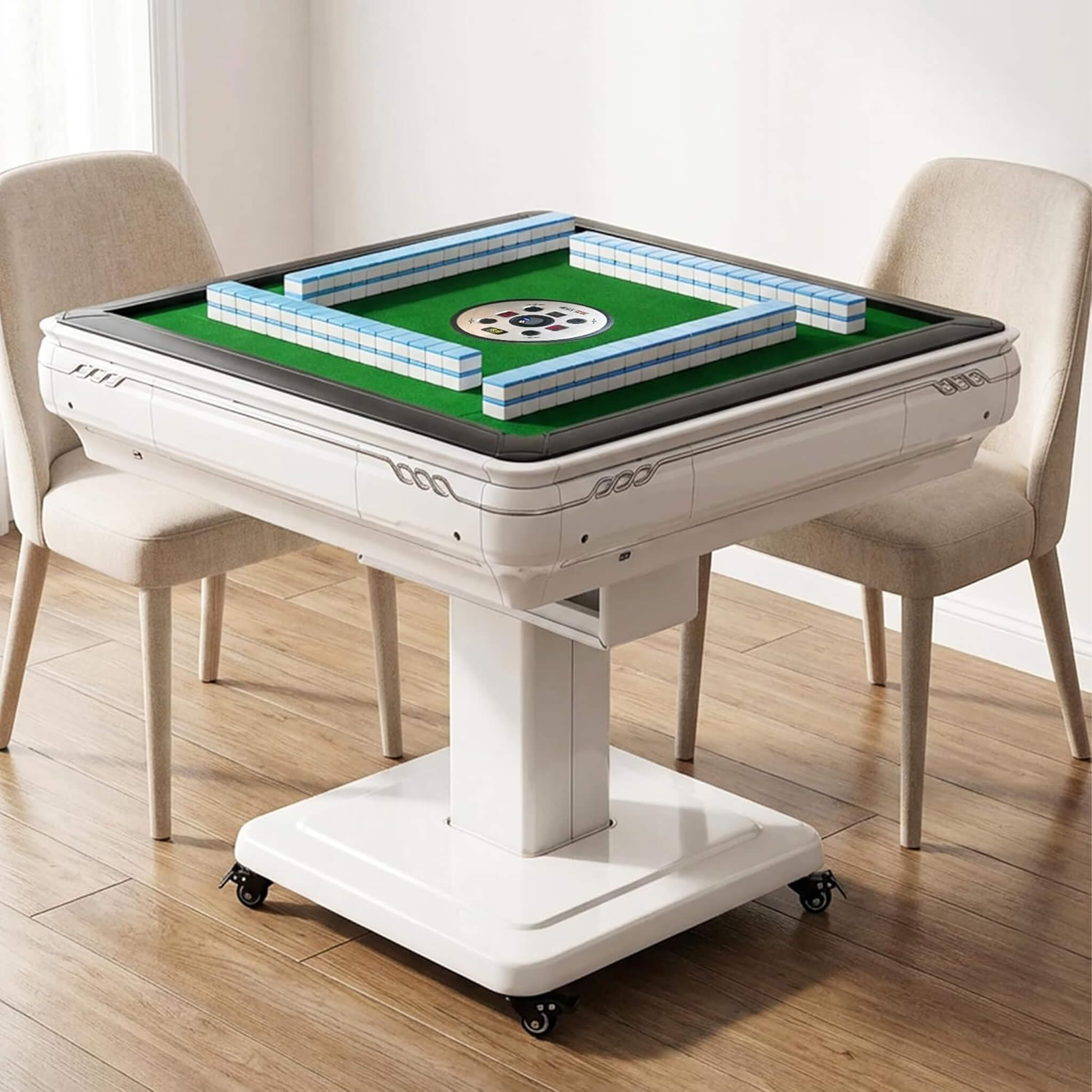Premium Foldable 4-Player Automatic Mahjong Table With 2 Tile Sets