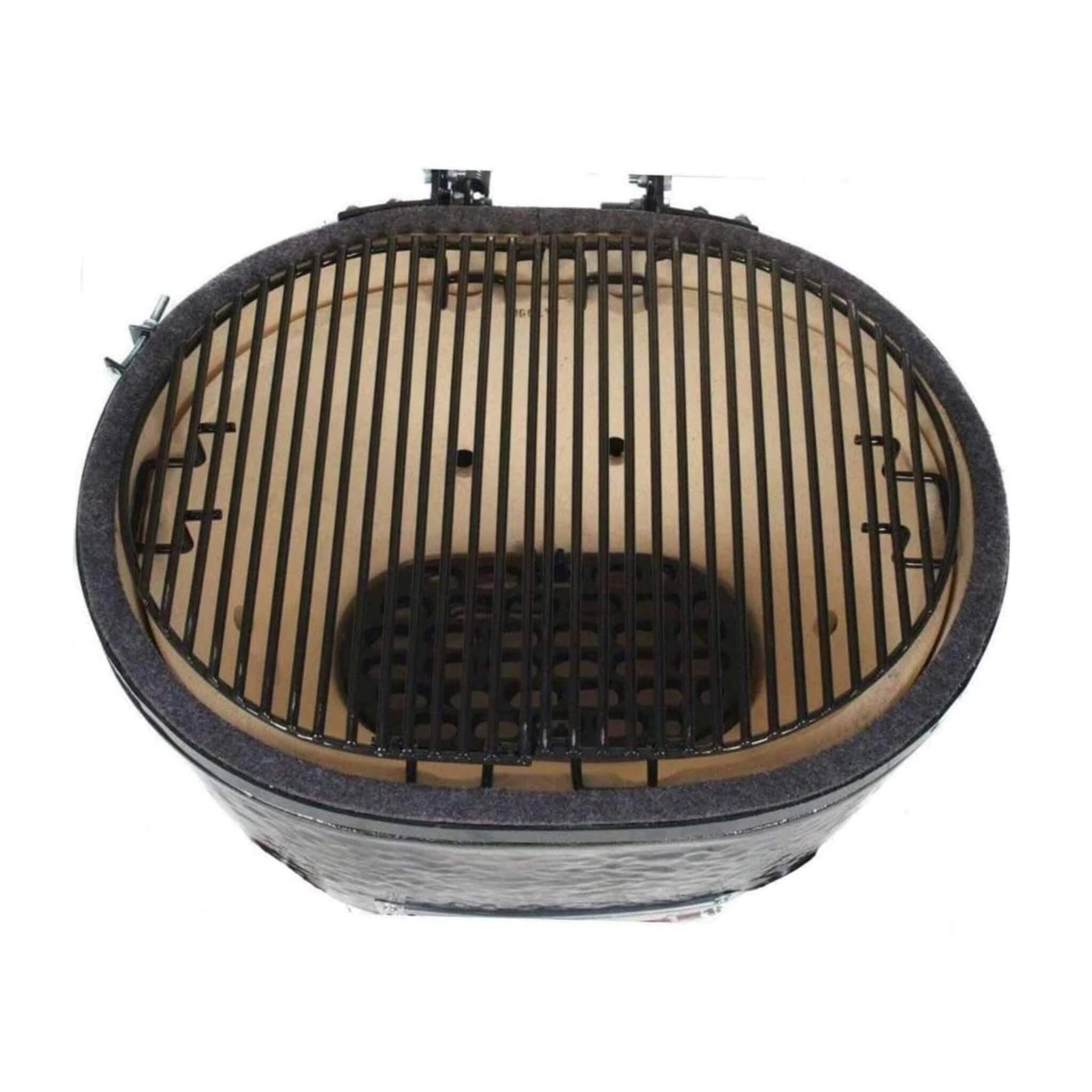 Primo Oval Large 300 Ceramic Kamado BBQ Grill W/ Stainless Steel Grates