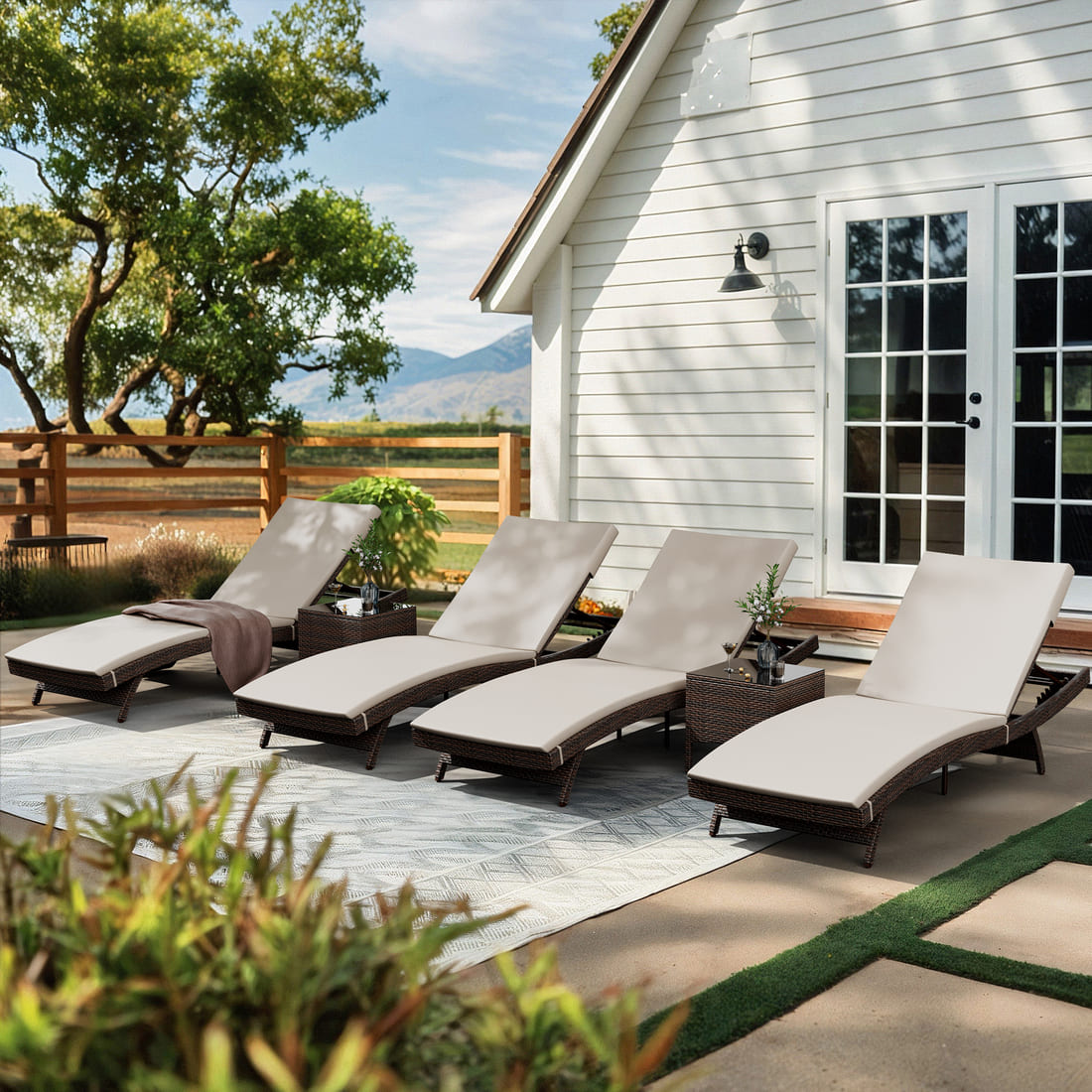 Axis Chaise Lounge Set
