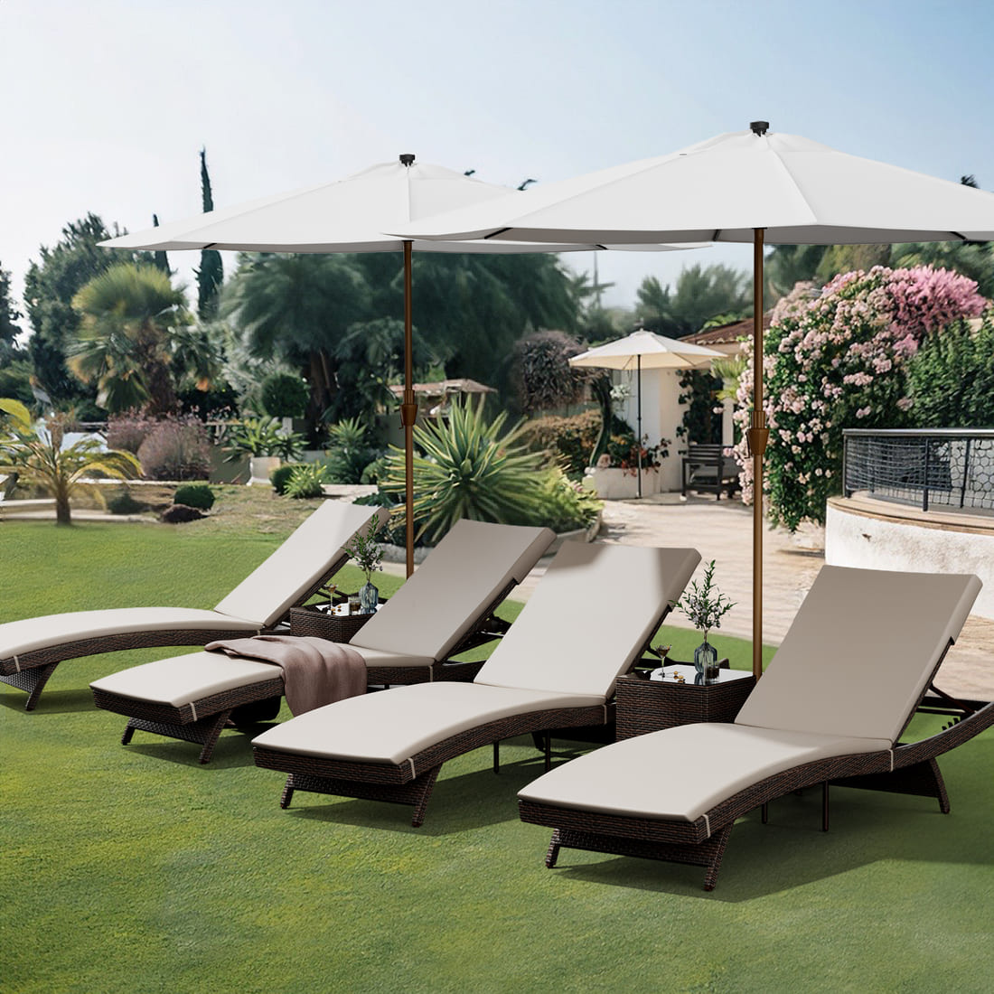 Axis Chaise Lounge Set