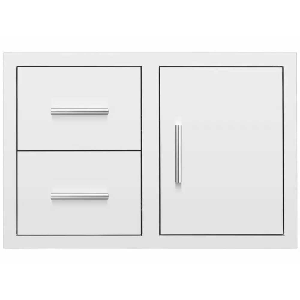 Summerset 33" Flush Mount 2 Soft Closing Drawers And Access Door Combo