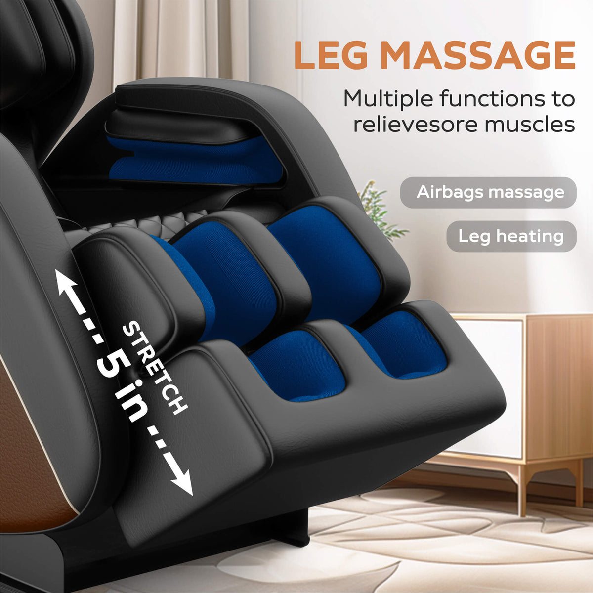 Sovereign Zero-Gravity Massage Chair With Six Massage Rollers