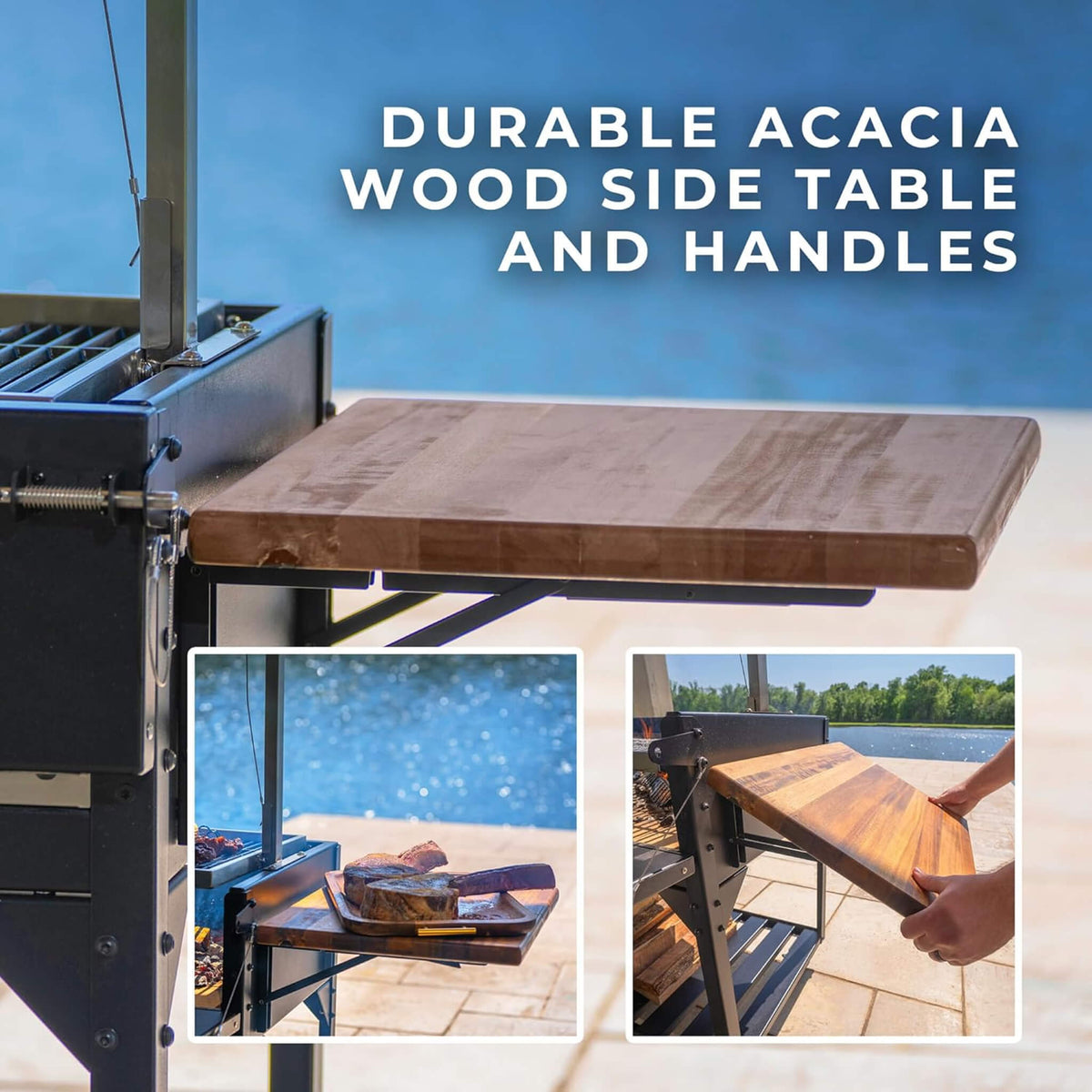 Heavy-Duty Argentine Santa Maria Heritage Wood Fire And Charcoal BBQ Grill [04X02FT]