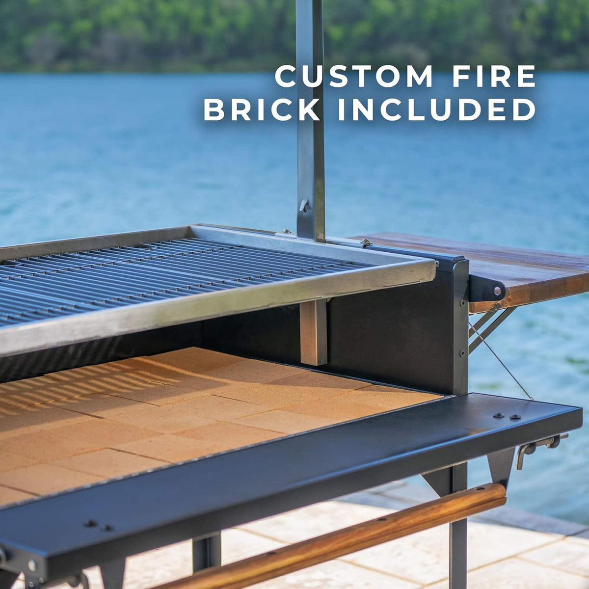Heavy-Duty Argentine Santa Maria Heritage Wood Fire And Charcoal BBQ Grill [04X02FT]