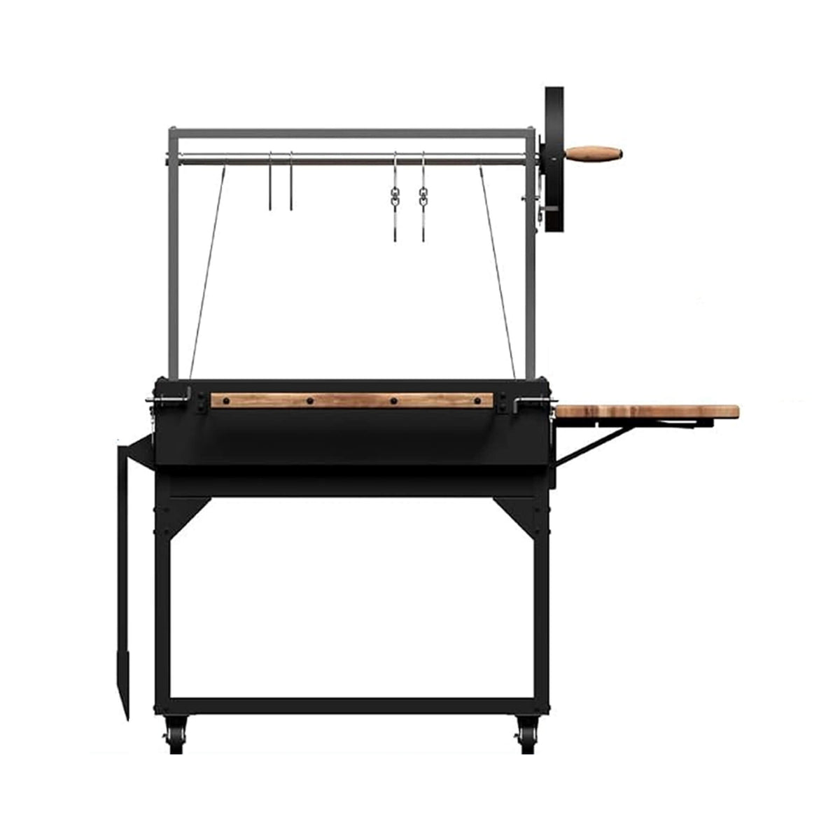 Heavy-Duty Argentine Santa Maria Heritage Wood Fire And Charcoal BBQ Grill [04X02FT]