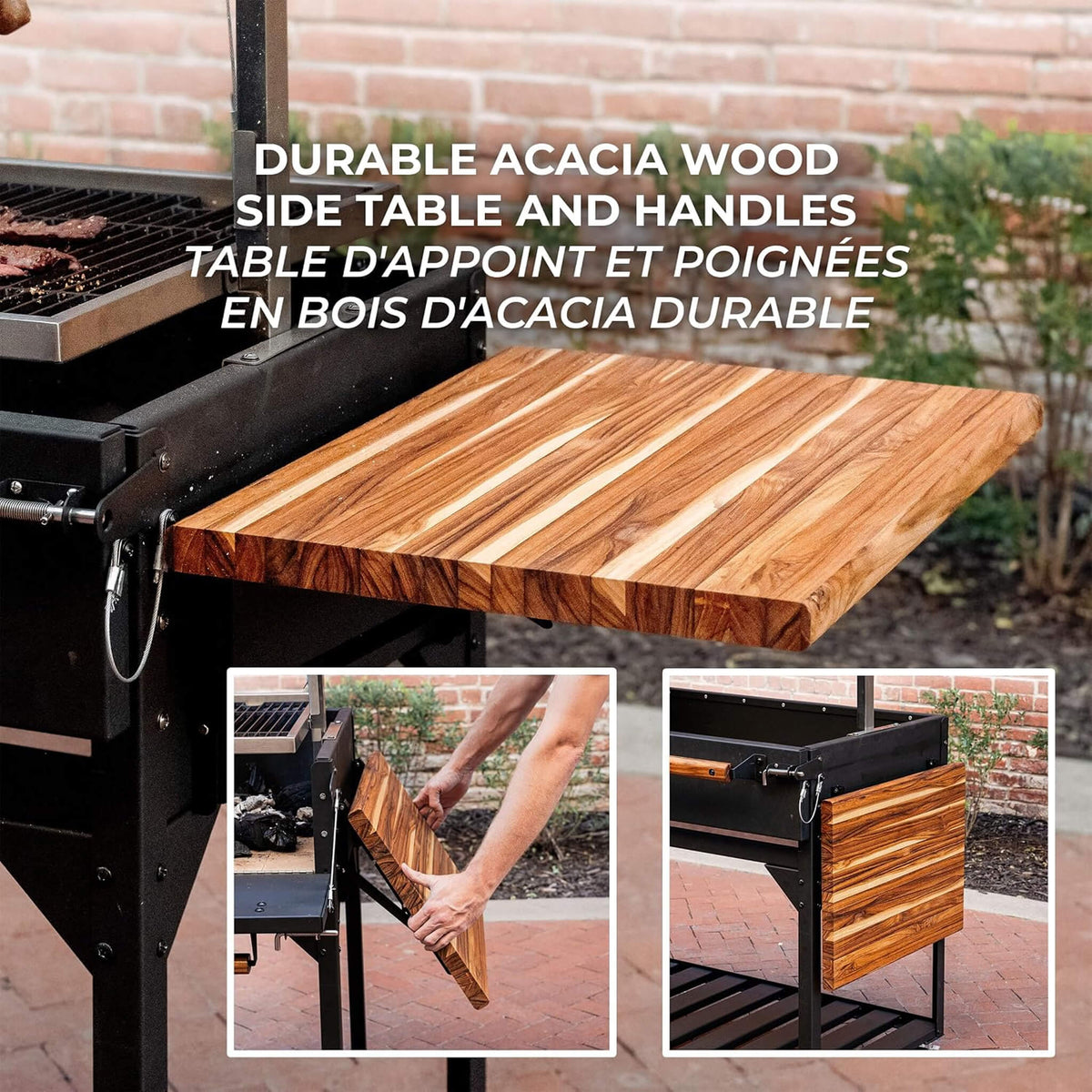 Heavy-Duty Argentine Santa Maria Wood Fire And Charcoal BBQ Grill With Brasero [05X02FT]