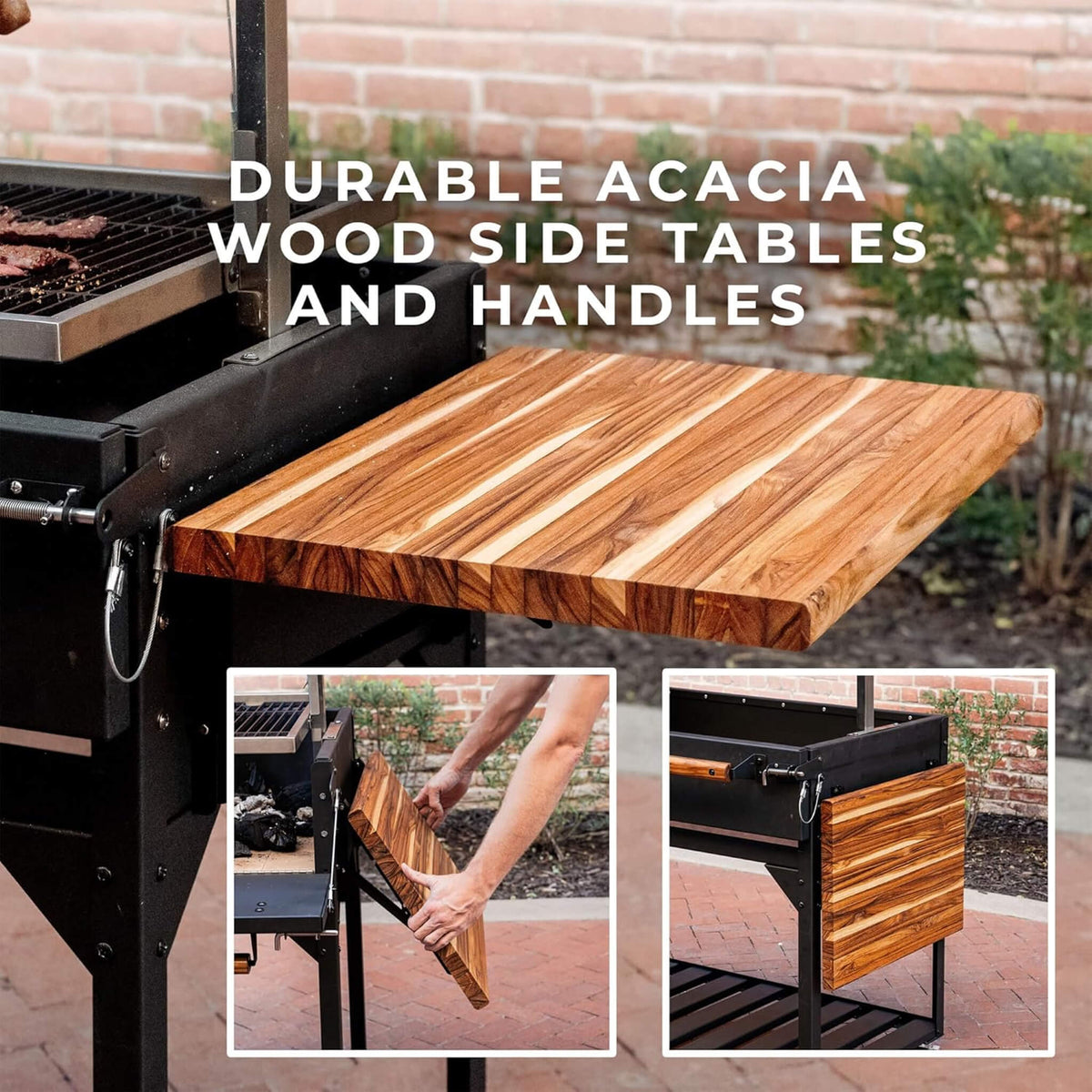 Extra-Large Argentine Santa Maria Wood Fire And Charcoal BBQ Grill With Brasero [09X02FT]