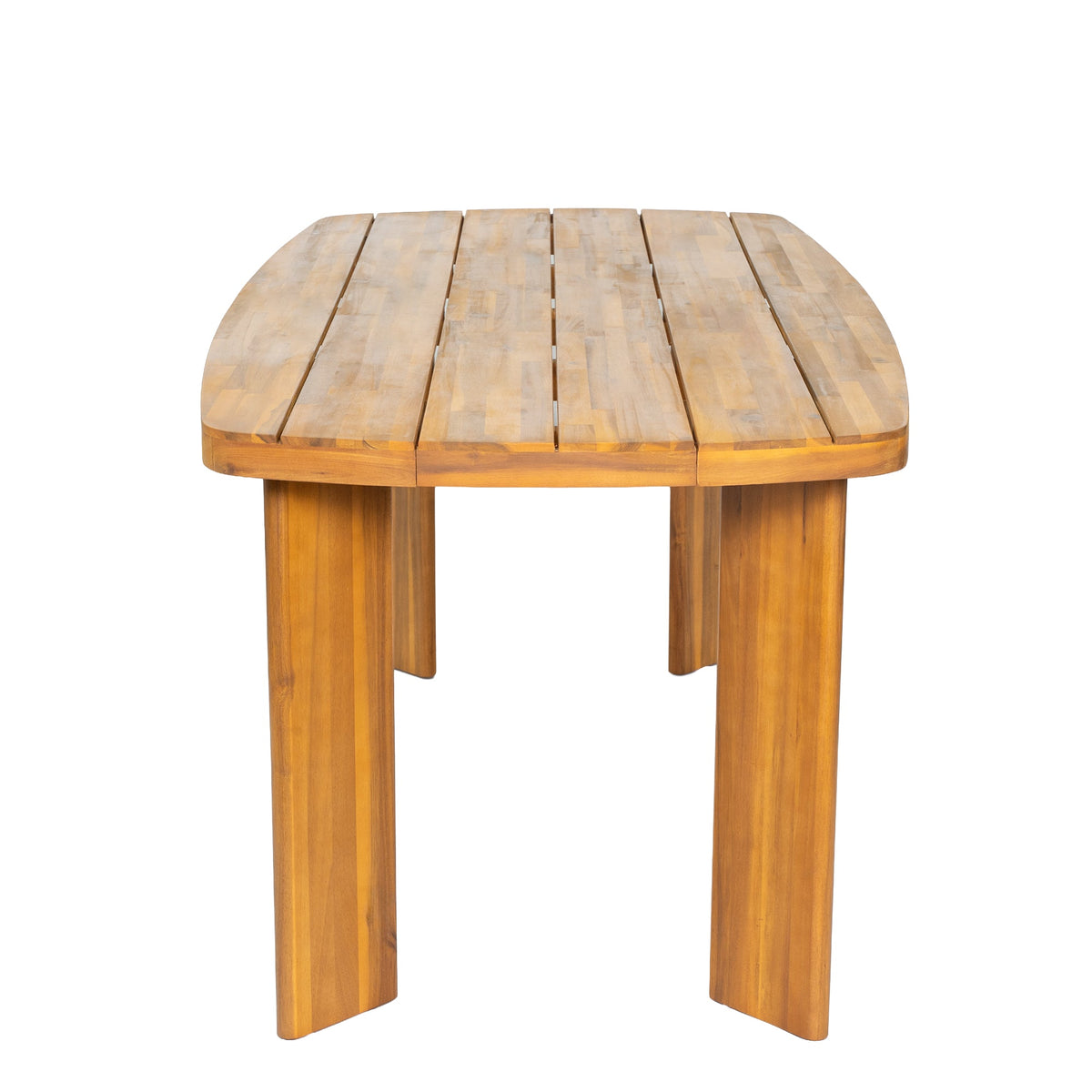 7-Piece Outdoor Patio Dining Set with Cushions - Teak Finish
