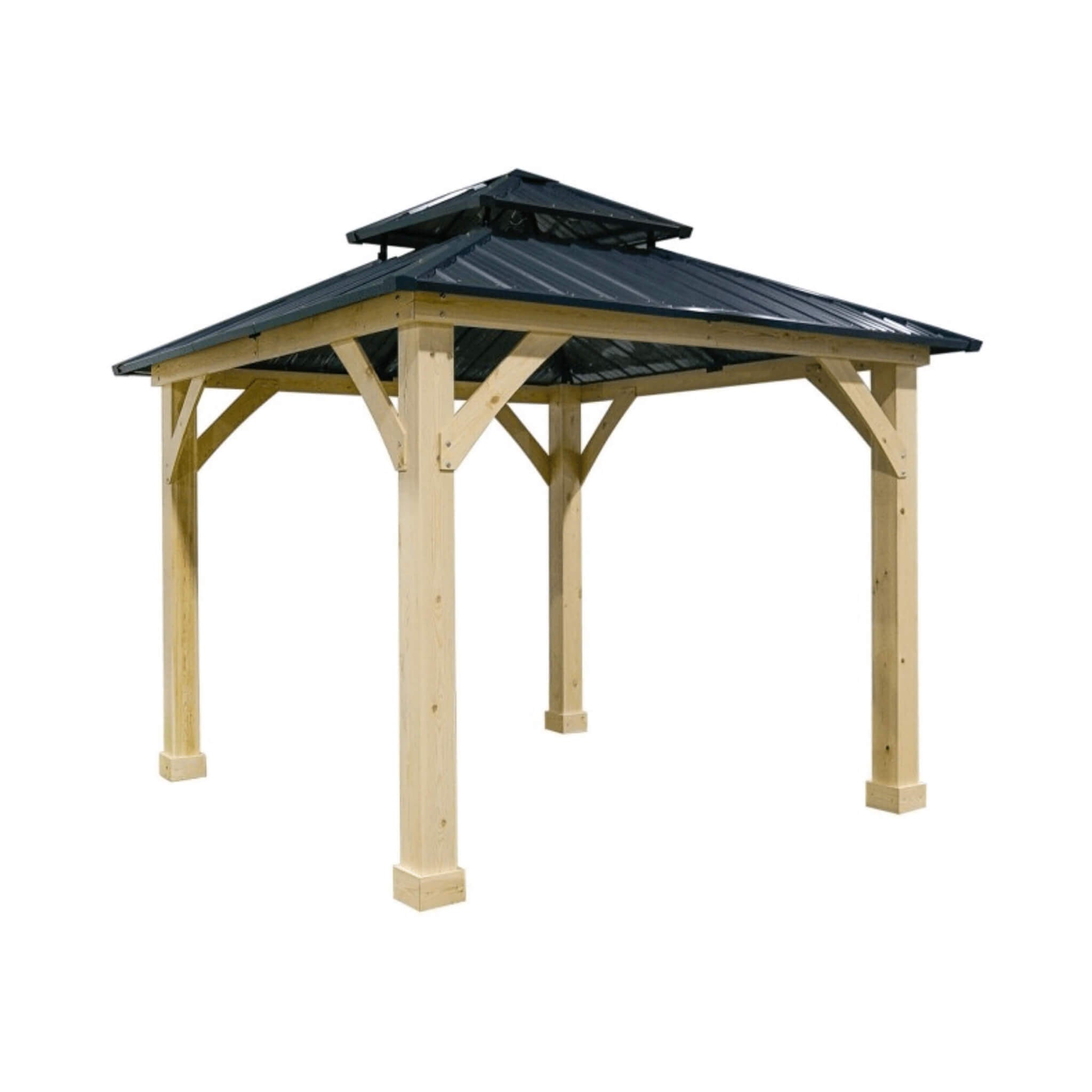 Premium Outdoor Patio Hardtop Gazebo W/ Double Steel Roof [10X10FT]