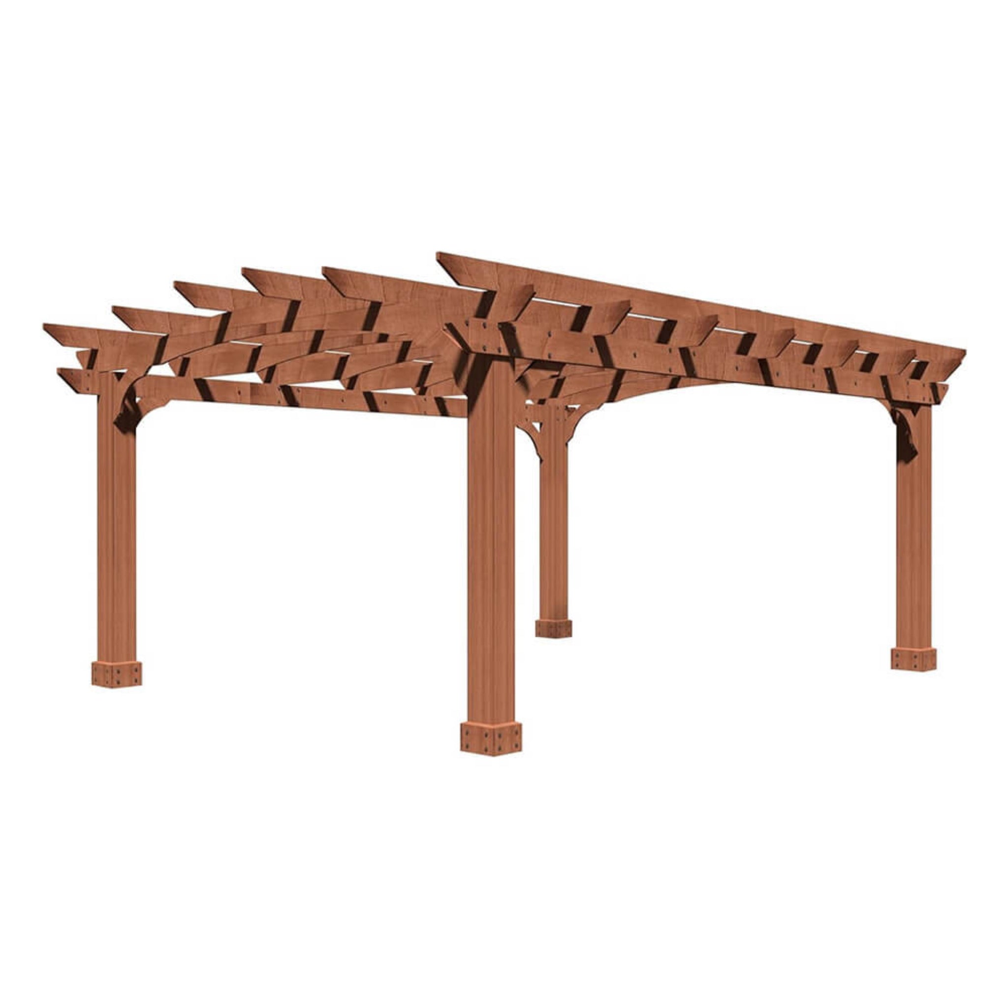 Alora Premium Outdoor All-Season Backyard Patio Cedar Wood Gazebo Pergola With Arched Roof [10X12FT]