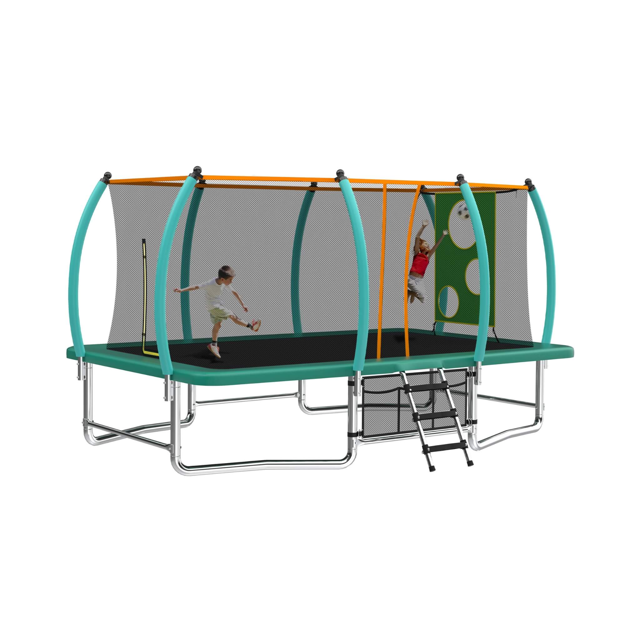 [10X16FT] Large Outdoor Rectangular Trampoline With Netting