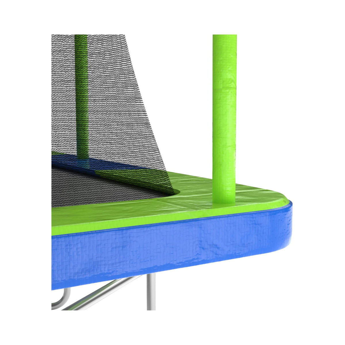 Premium Rectangular Trampoline With 10 Poles And Crossbeam [10X17FT]