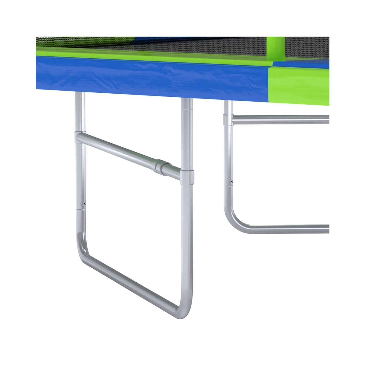 Premium Rectangular Trampoline With 10 Poles And Crossbeam [10X17FT]