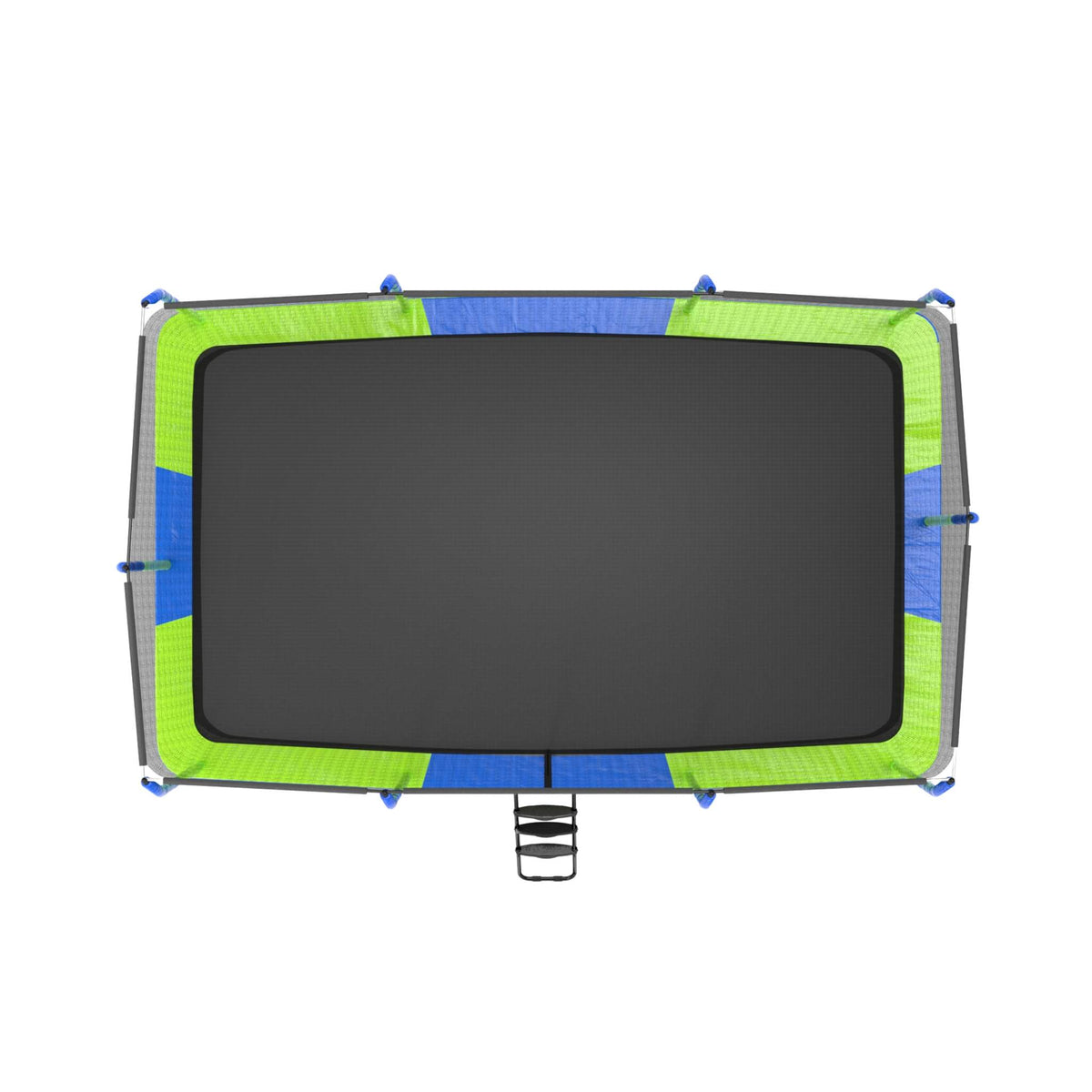 Premium Rectangular Trampoline With 10 Poles And Crossbeam [10X17FT]