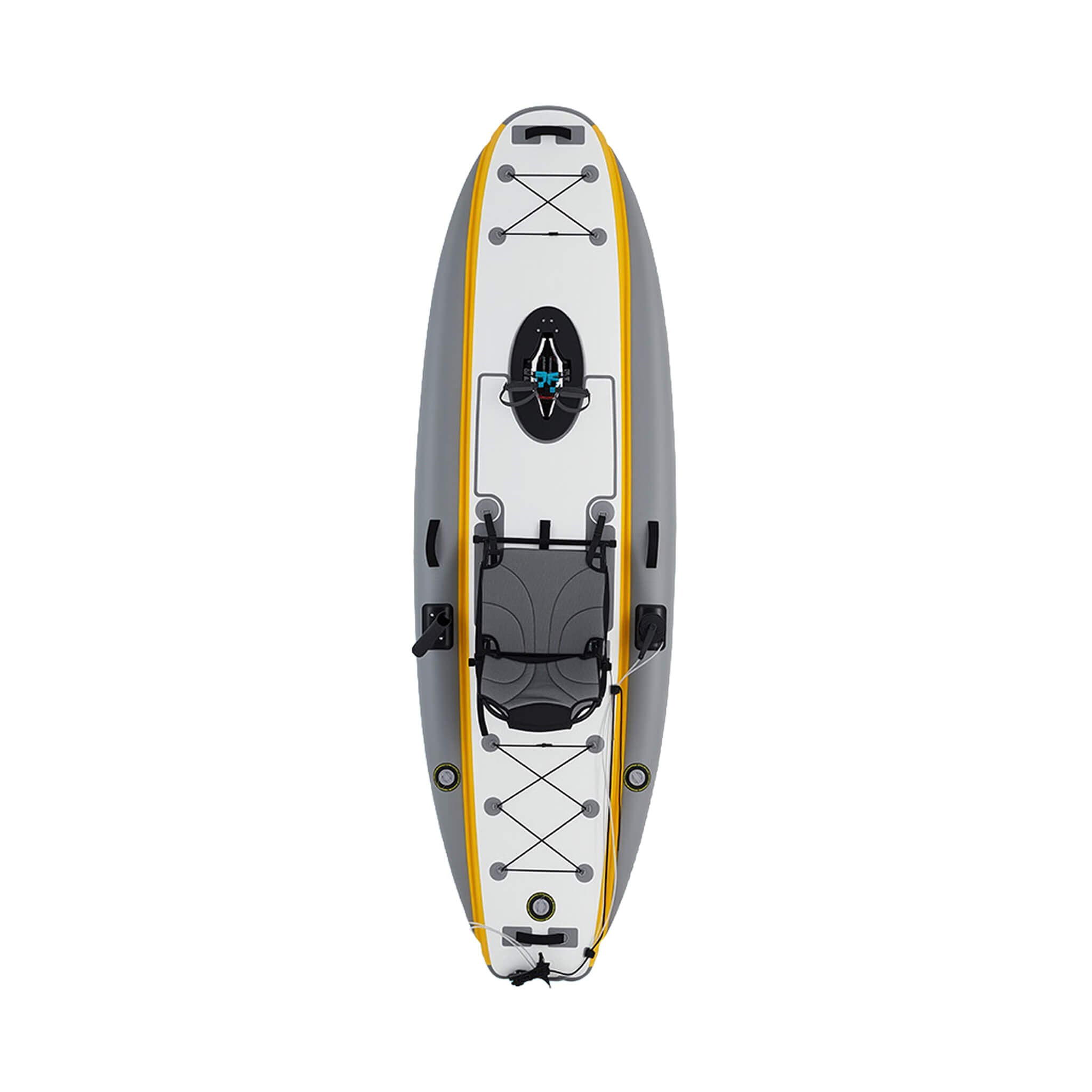 Portable 12FT Lightweight Inflatable PVC Fishing Kayak With Pedal System