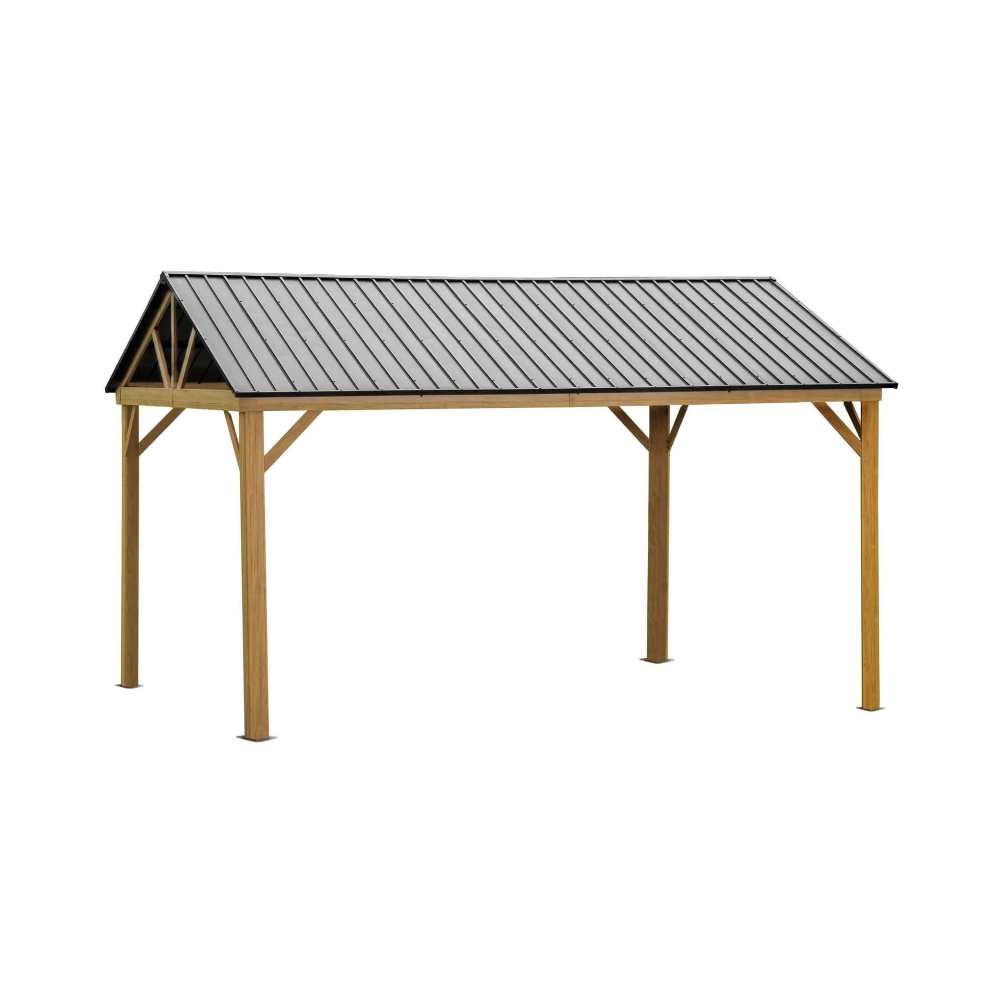 Alora Hardtop All-Weather Outdoor Gazebo With Galvanized Steel Roof [12X14FT]