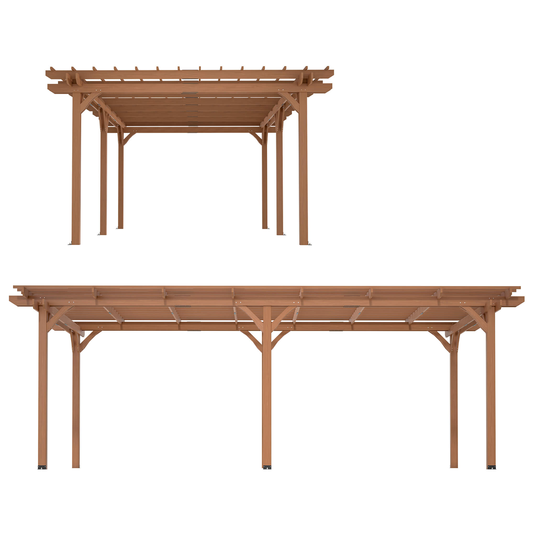 Alora Extra-Large Outdoor Wooden Waterproof Grape Gazebo[12X16FT]