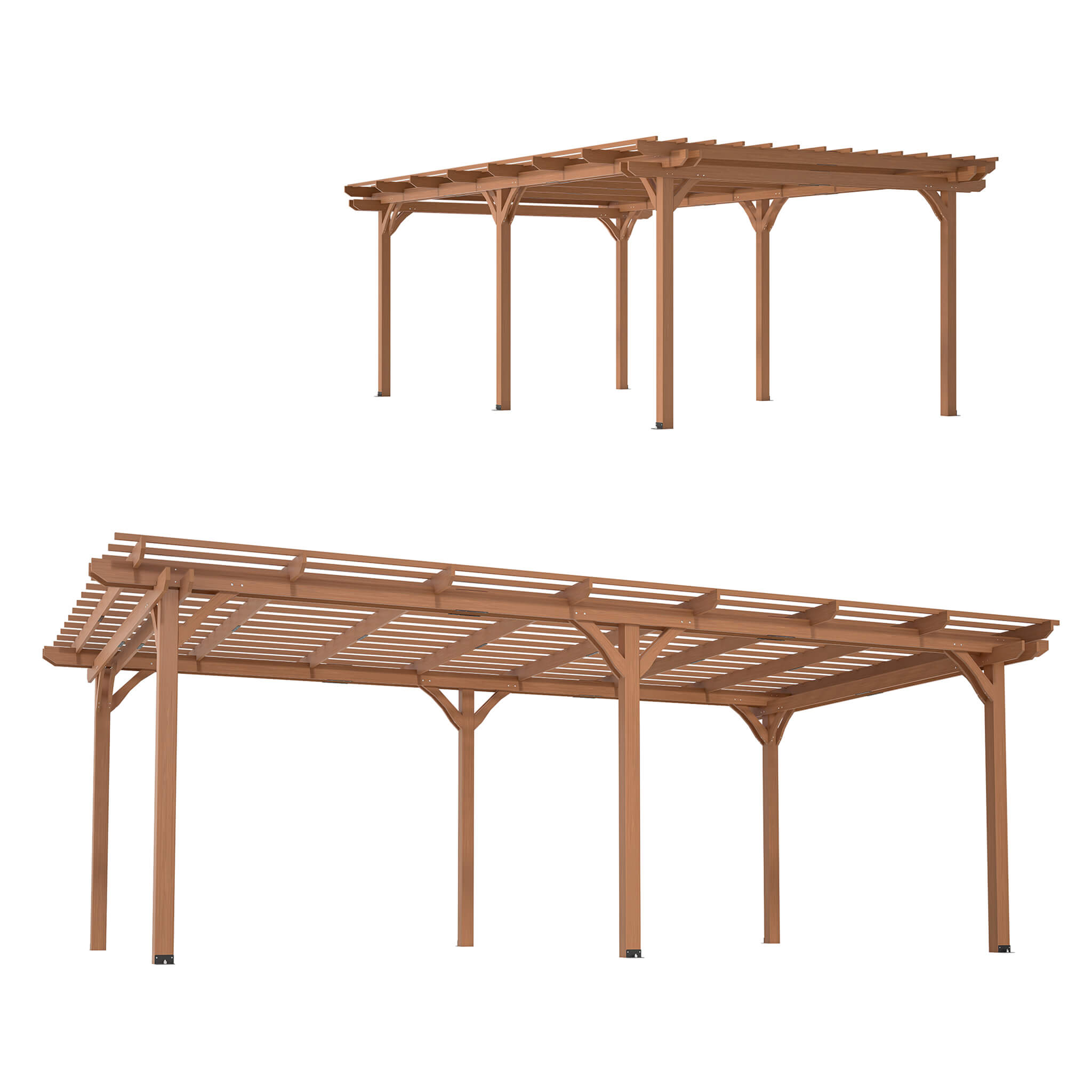 Alora Extra-Large Outdoor Wooden Waterproof Grape Gazebo[12X16FT]
