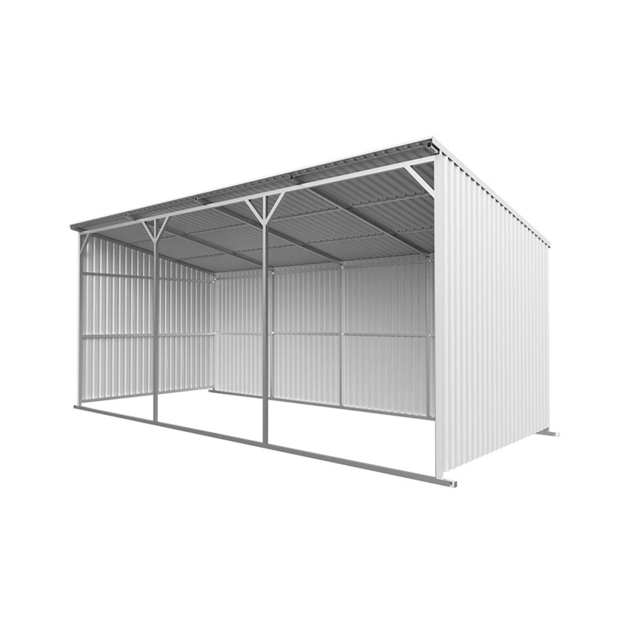 [12X25FT] Heavy-Duty Galvanized steel Storage Equipment Shed (SAK20471)