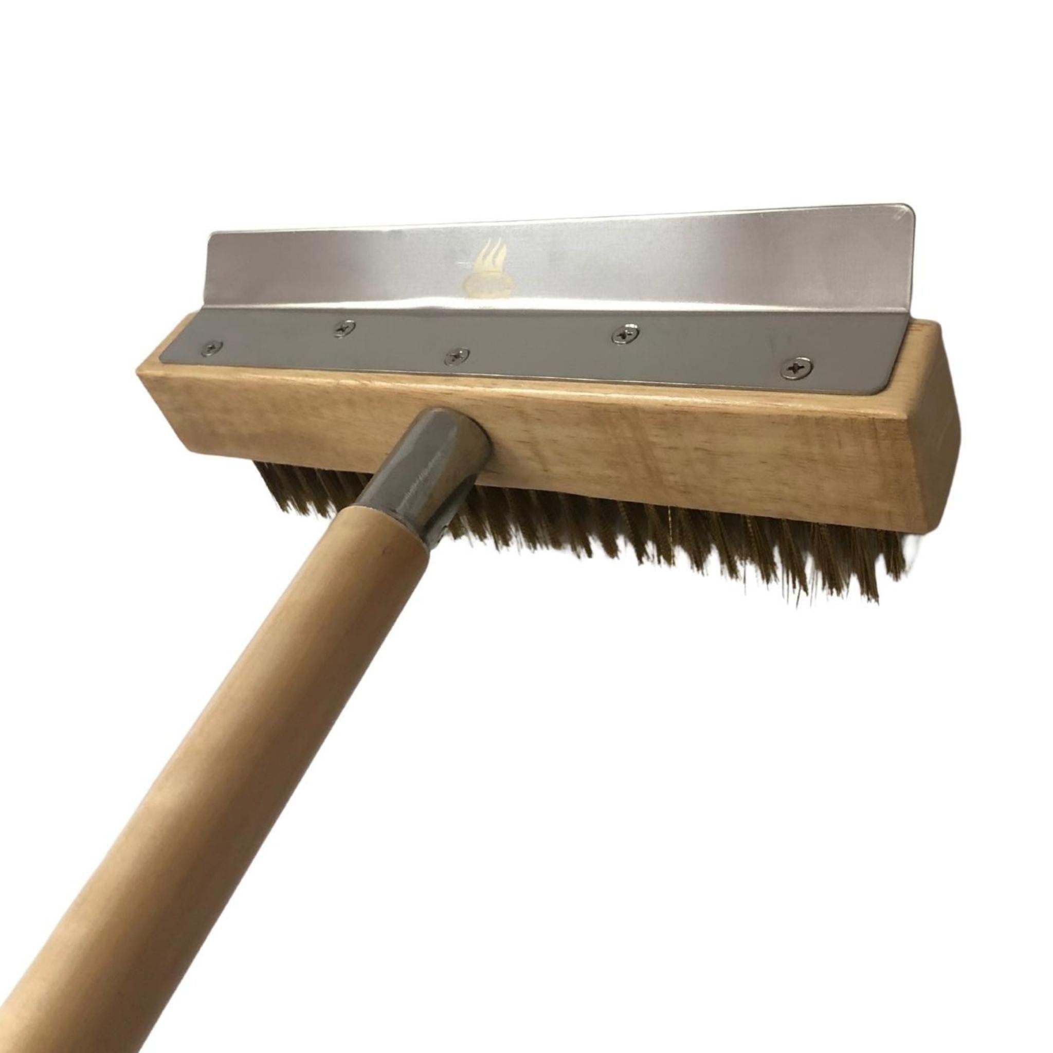 Pizza Oven Brush Head with Scraper (No Handle)