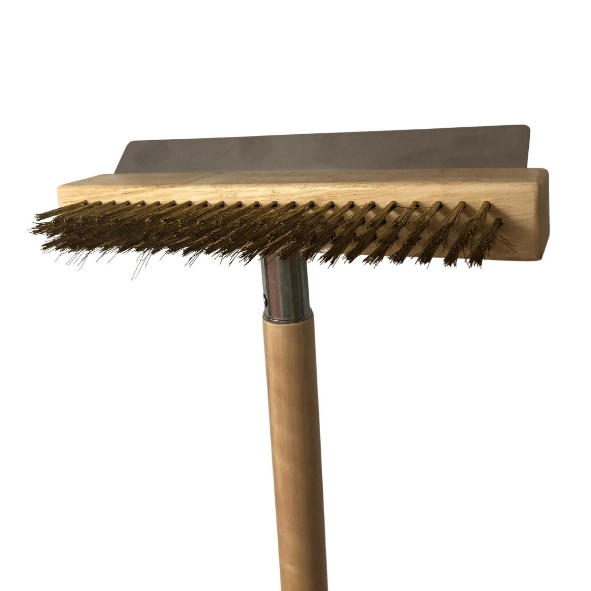 Pizza Oven Brush Head with Scraper (No Handle)