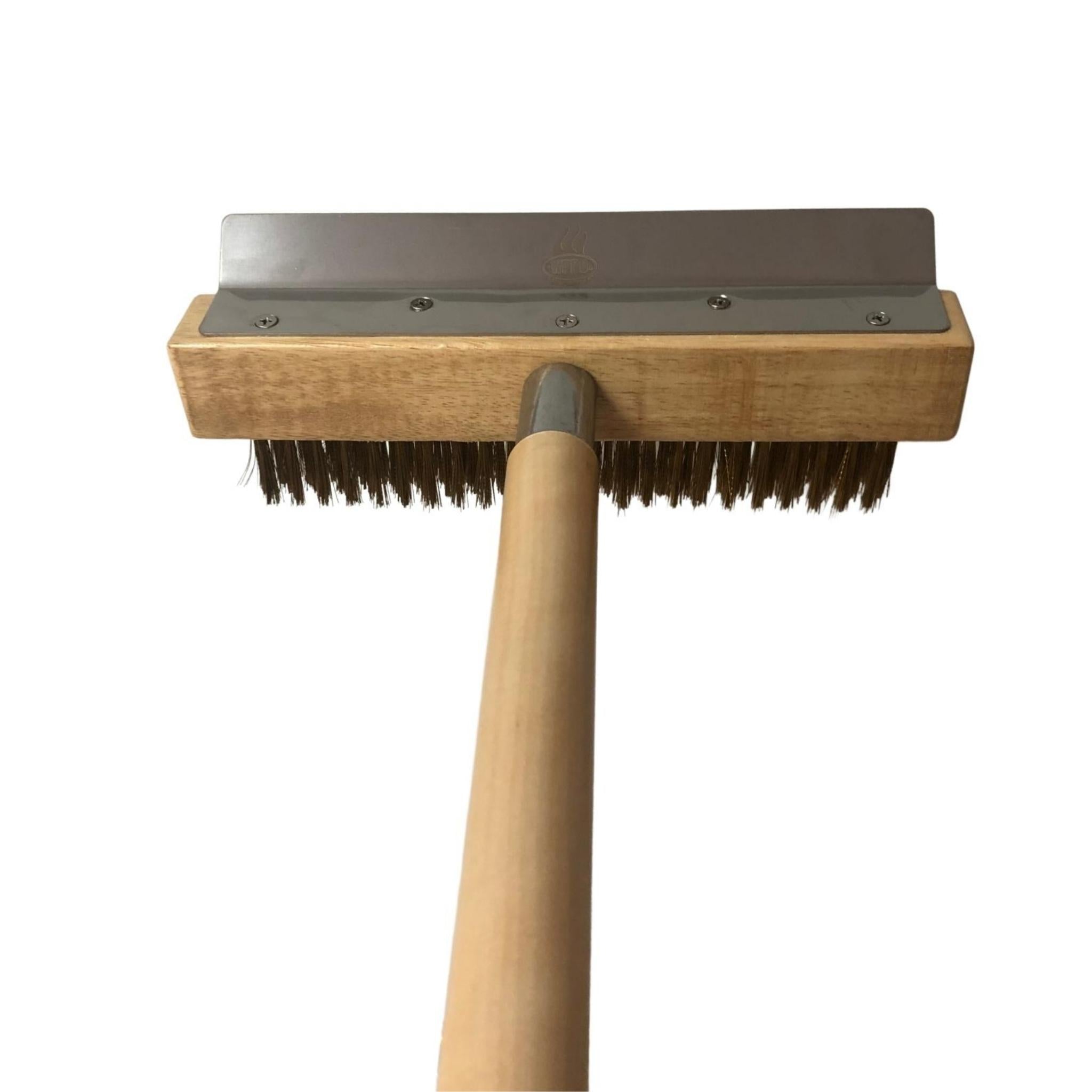 Pizza Oven Brush Head with Scraper (No Handle)