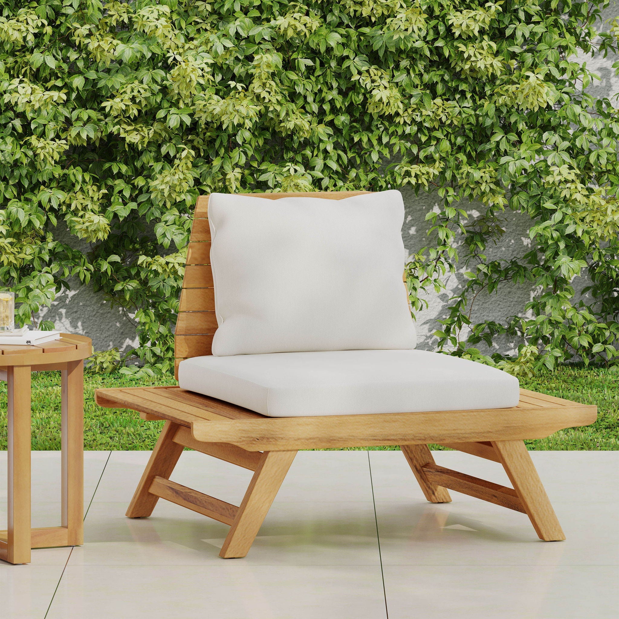 Sedona Outdoor Club Chair With Slatted Design