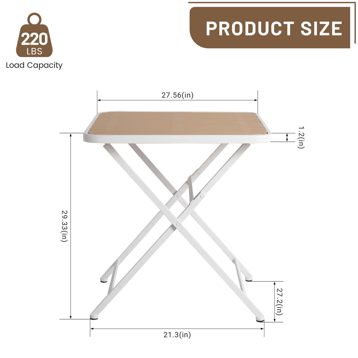 Modern 4 Piece Outdoor Set with Folding Table - Green or Orange
