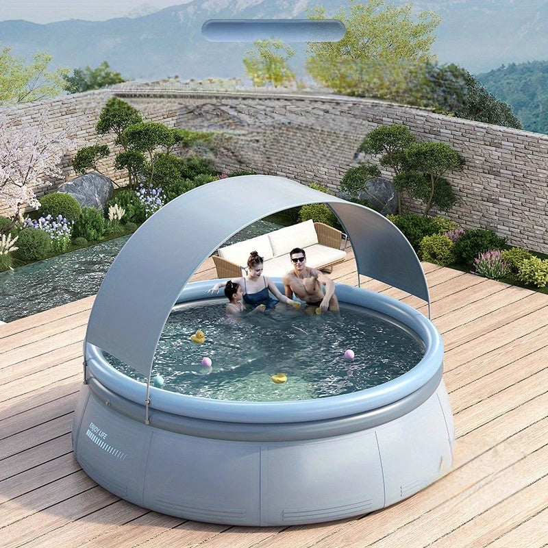 118.11in x 25.98in Outdoor Inflatable Swimming Pool