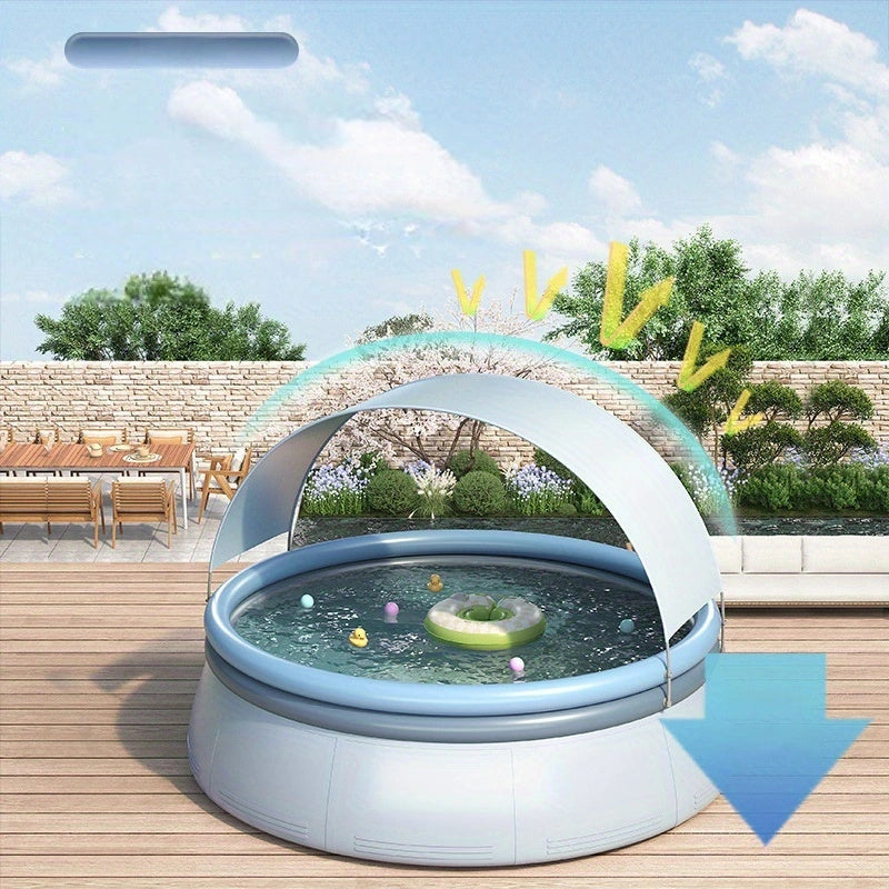118.11in x 25.98in Outdoor Inflatable Swimming Pool