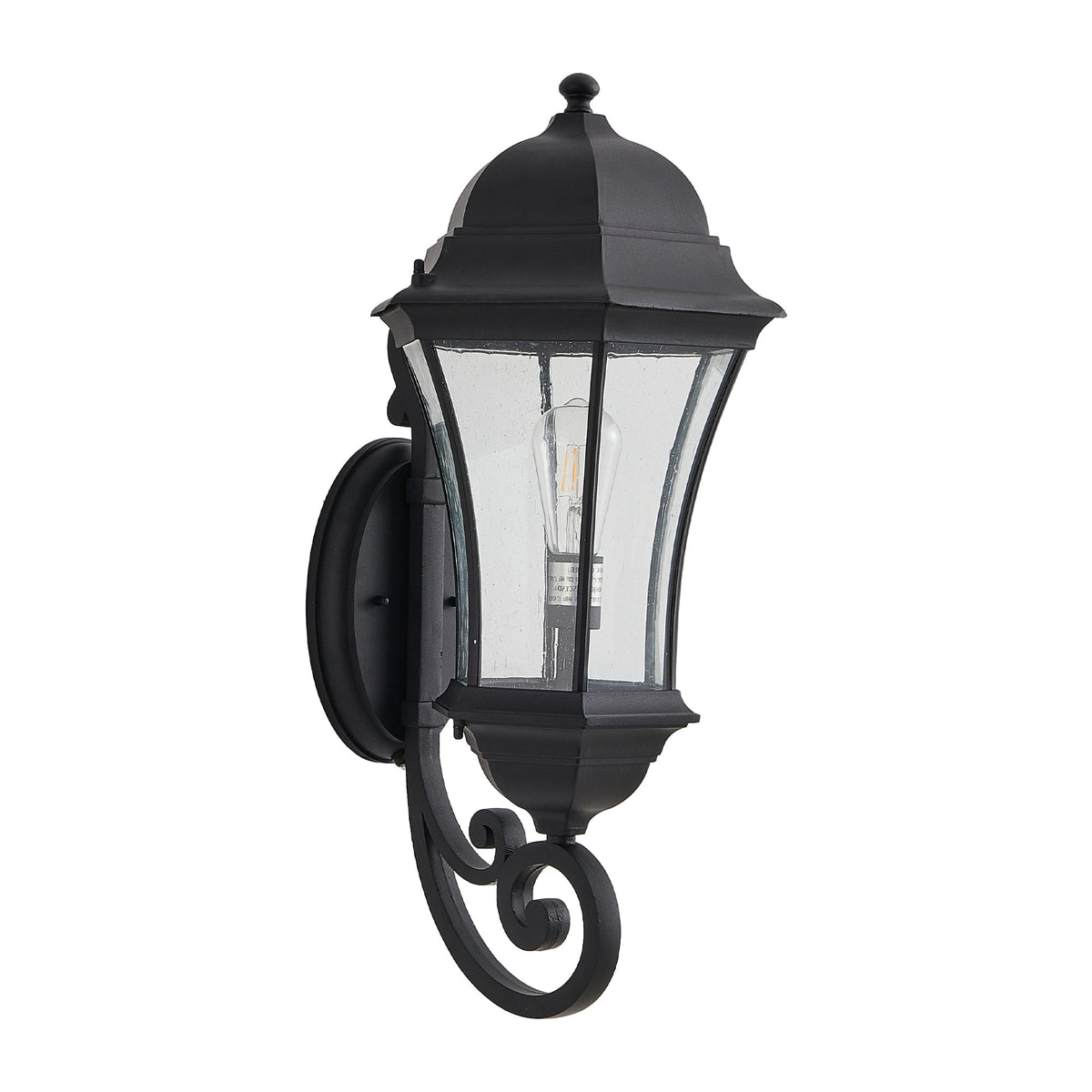 27" Outdoor Wall Lantern with Dusk to Dawn Sensor