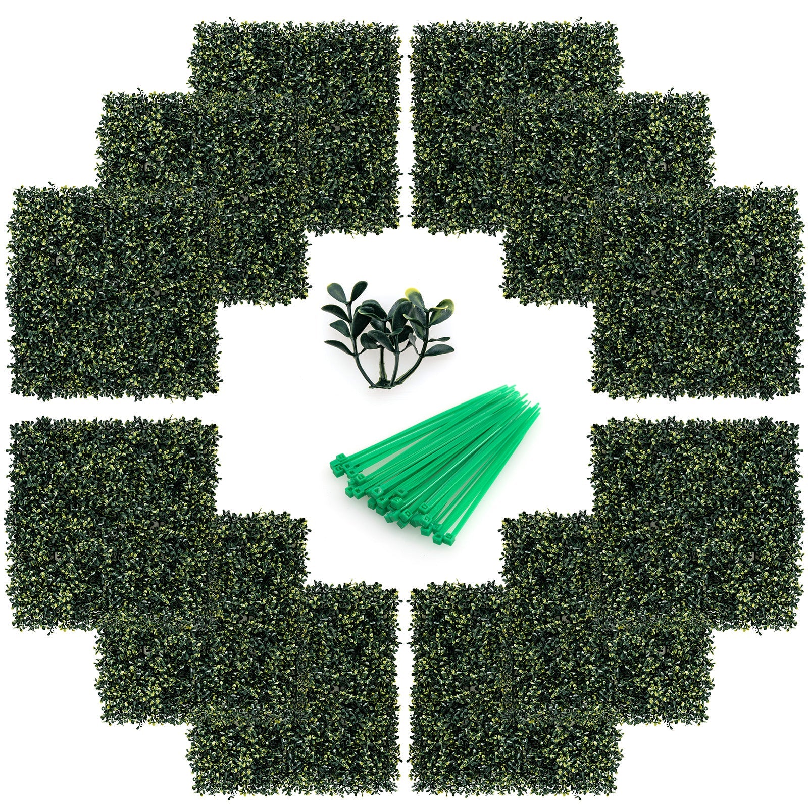 12 Pieces Artificial Peanut Leaf Hedges Panels