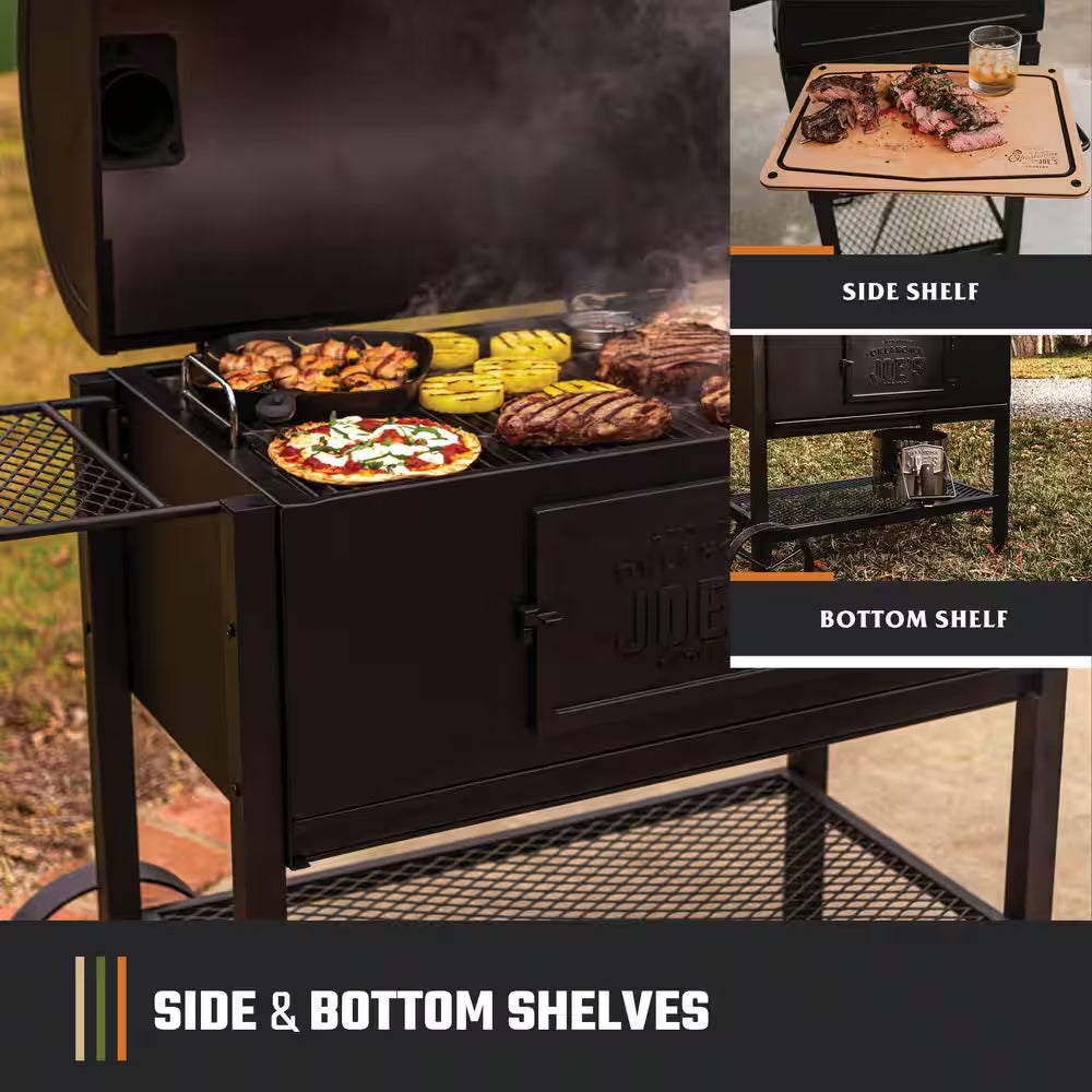 Judge Charcoal Smoker and Grill with 540 Sq. In. Cooking Area in Black