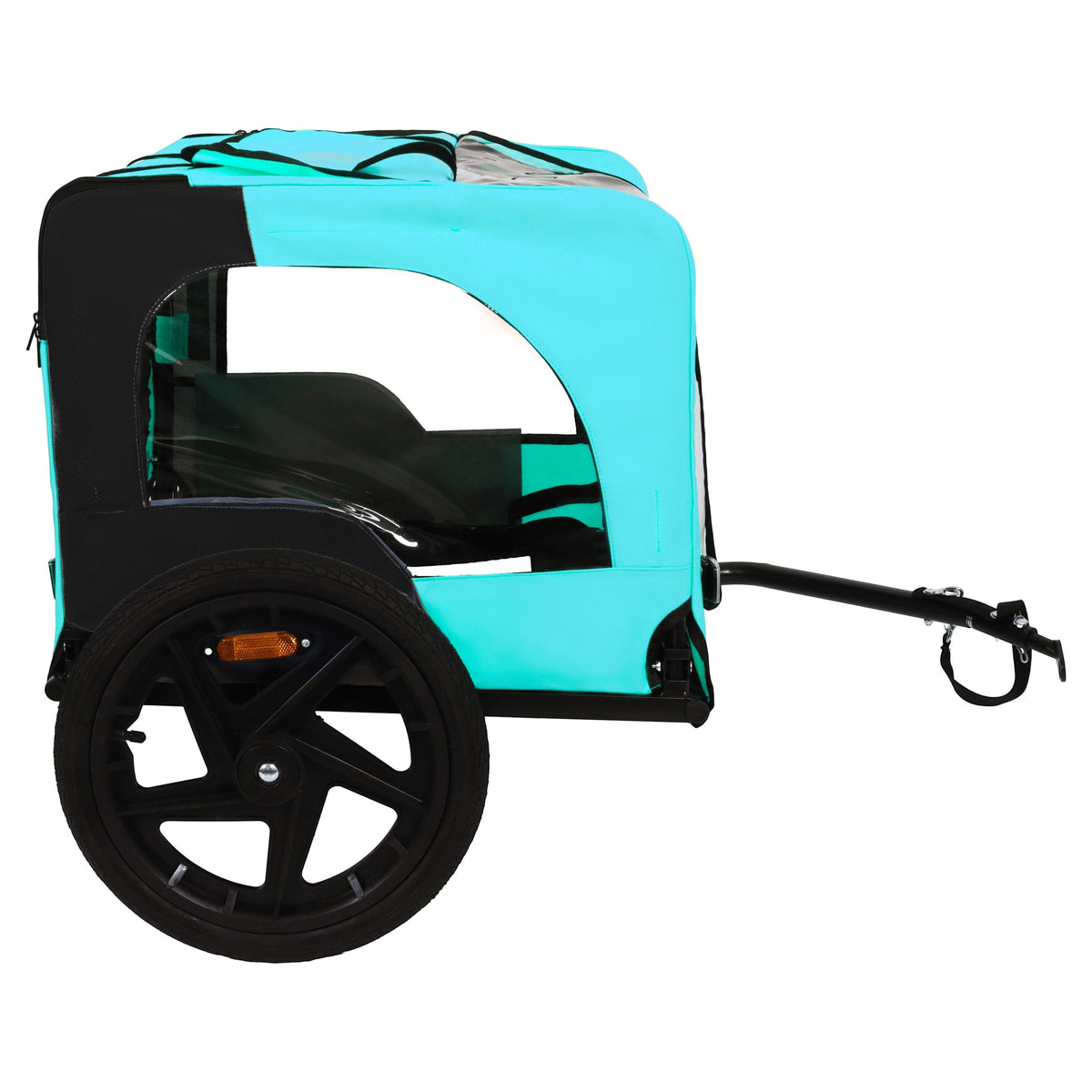 Pet Bike Trailer with Steel Frame and Waterproof Canopy - Outdoor
