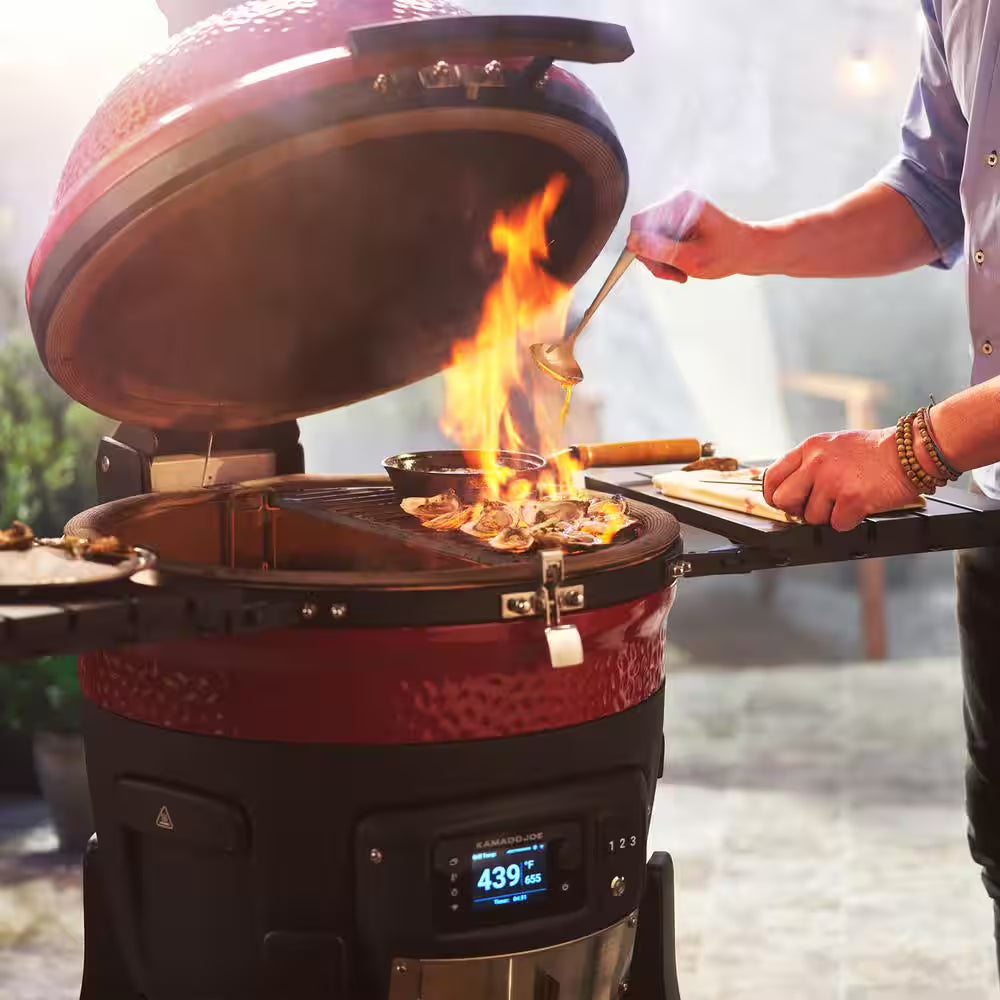 Konnected Joe 18 In. Digital Charcoal Grill and Smoker with Auto-Ignition and Wi-Fi Temperature Control