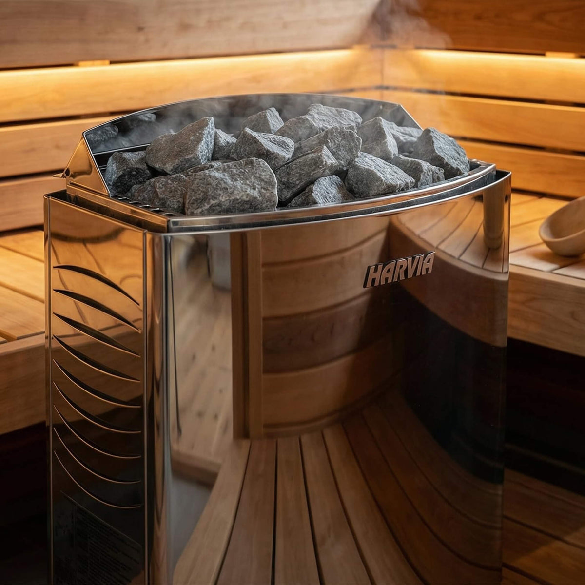 Elvaria 4-Person Indoor Canadian Red Cedar Infrared And Steam Sauna With 6KW Harvia Heater [Made-To-Order]