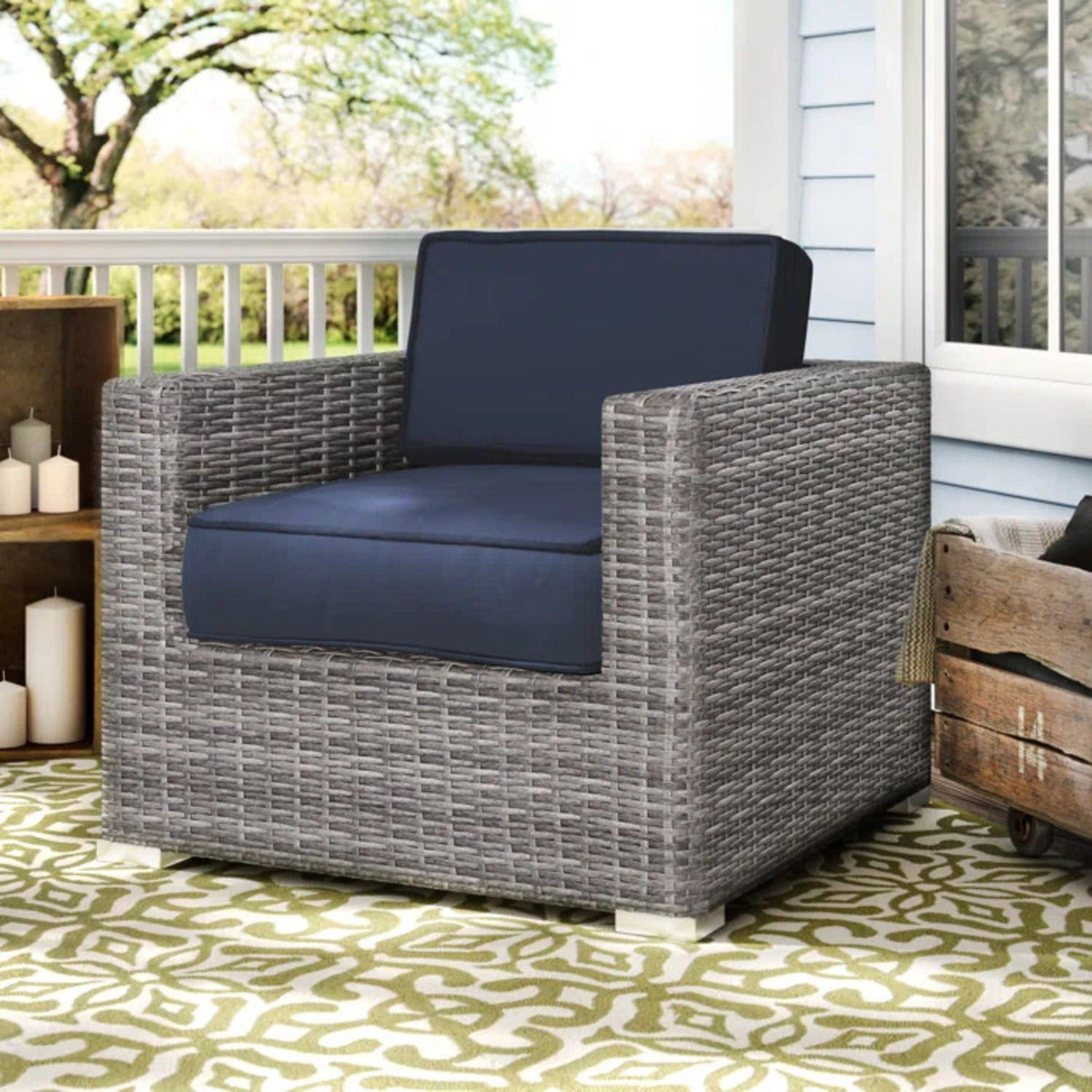 Outdoor Patio Chair With Cushions