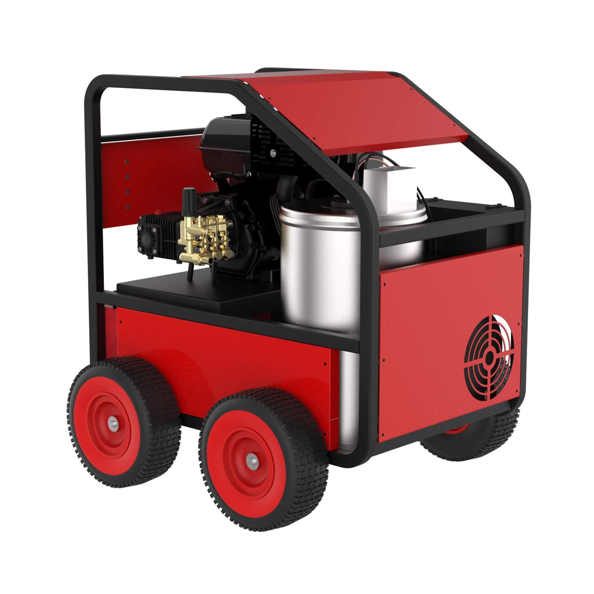 Heavy-Duty 4K PSI Commercial Hot Water Gas Powered Pressure Washer