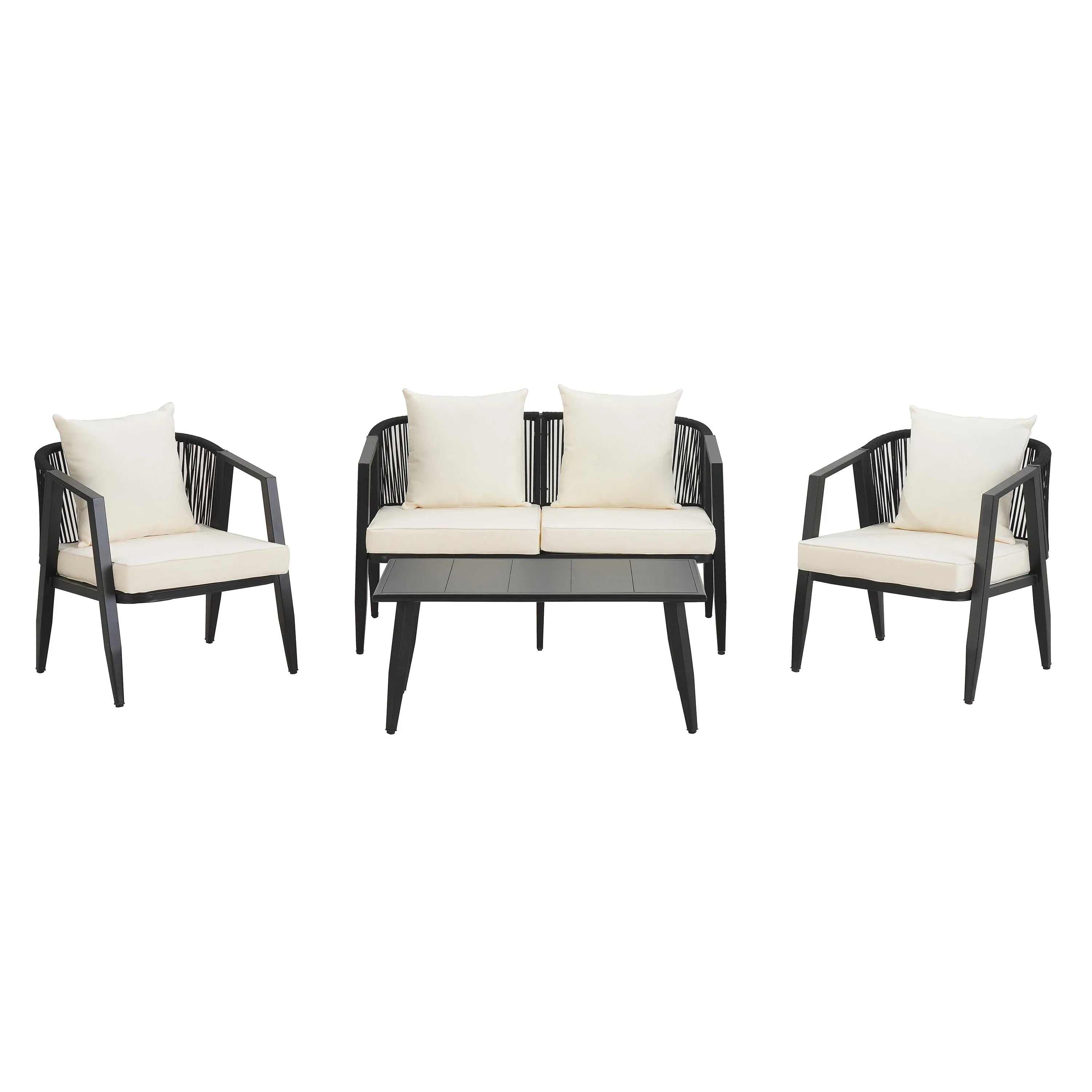 Durable and Comfortable Outdoor Seating Set,Suitable for Patios,