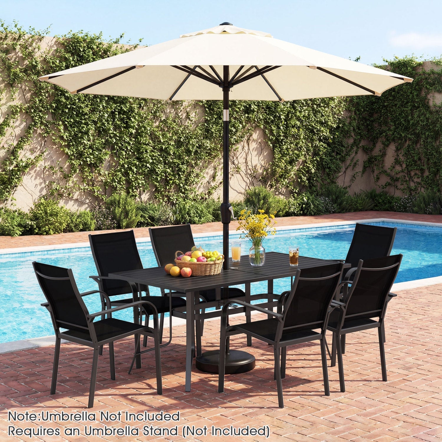 Outdoor Privacy Screen Fence for Backyard Pool Lawn