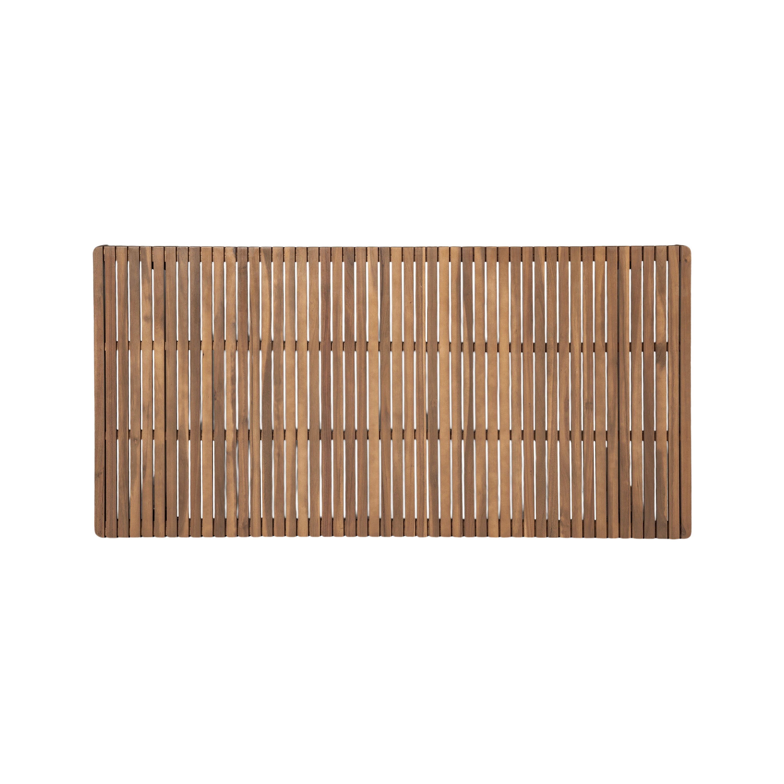 7-Piece Outdoor Acacia Wood Dining Set, 69" Rectangular Patio Table & 6 Mix