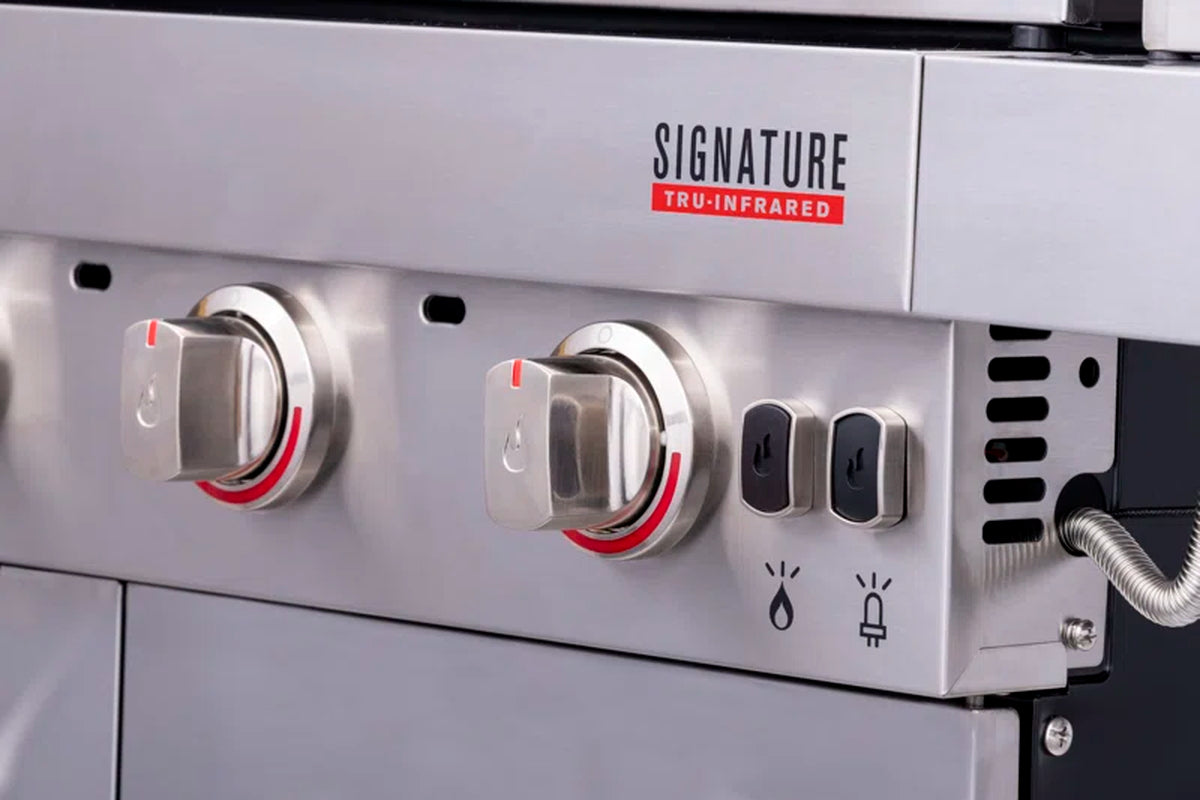 Signature Series 4-Burner Infrared Propane Gas Grill Cabinet with Side Burner