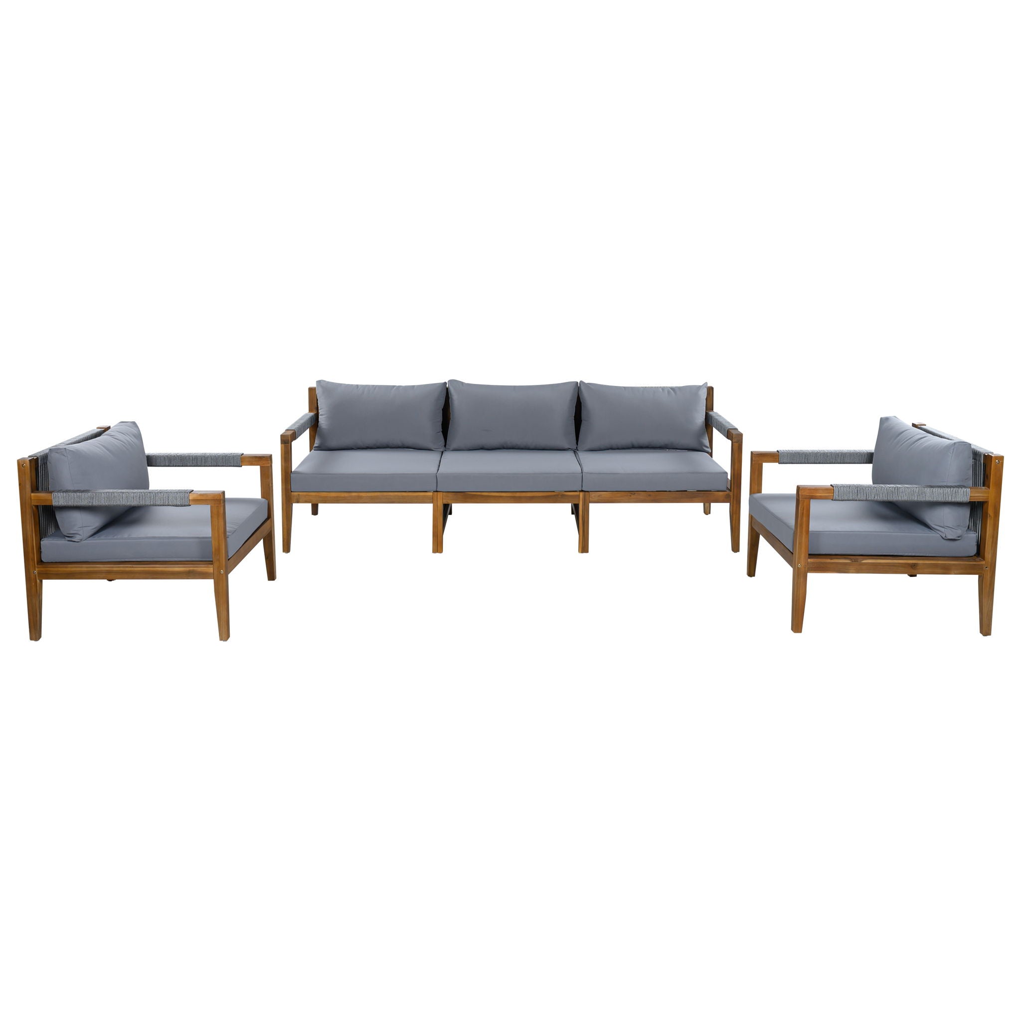 3 Piece Outdoor Sectional Sofa Set
