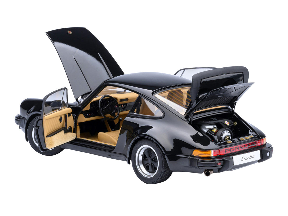 Porsche 911 Turbo 3.0 (930) Black 1/18 Model Car by Autoart
