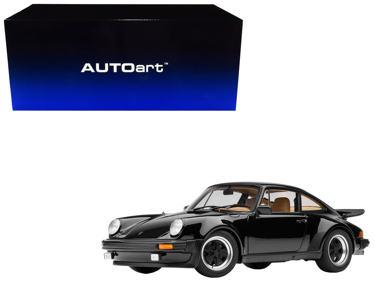 Porsche 911 Turbo 3.0 (930) Black 1/18 Model Car by Autoart
