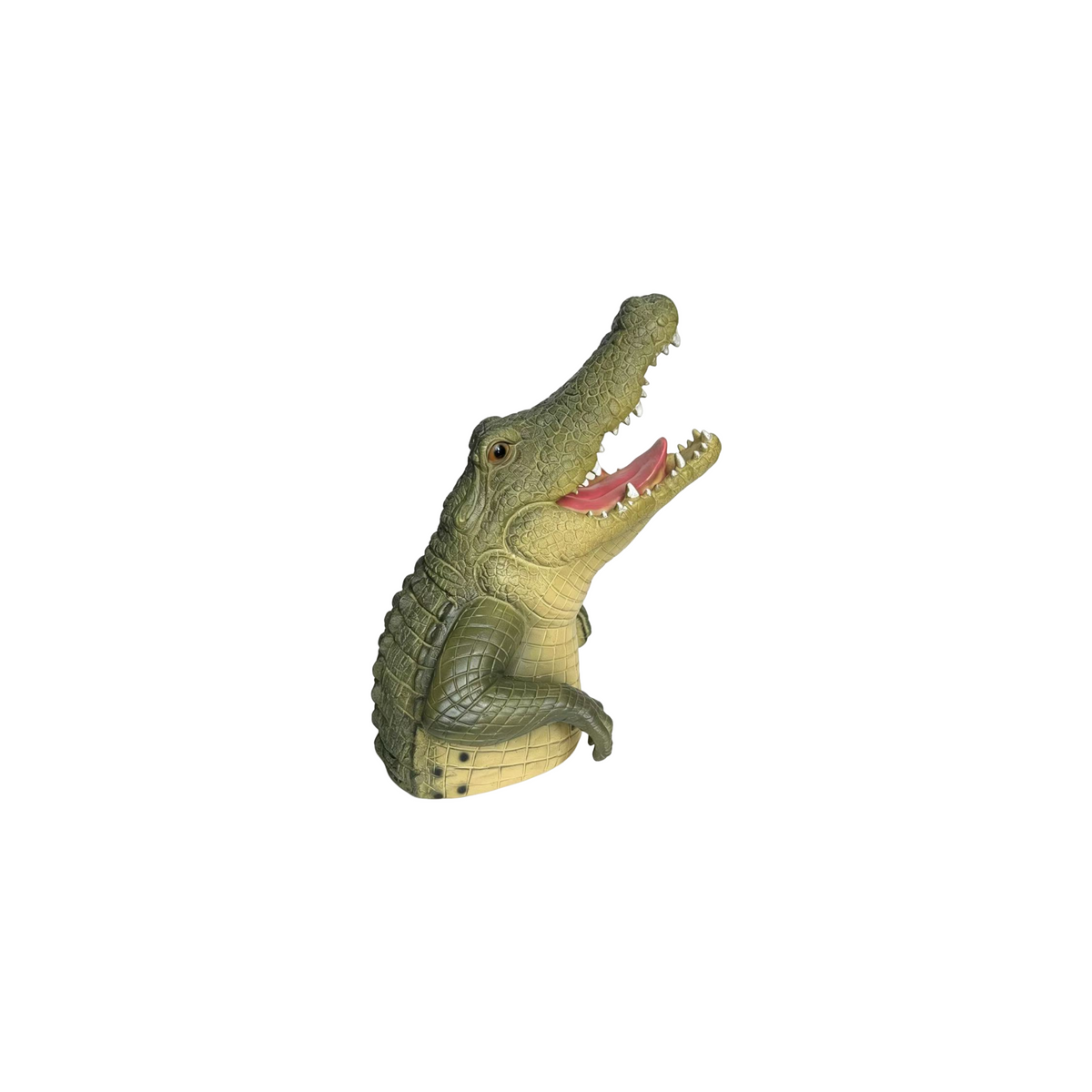 Crocodile Head Statue Animal Figurine with Realistic Details - Outdoor Decor