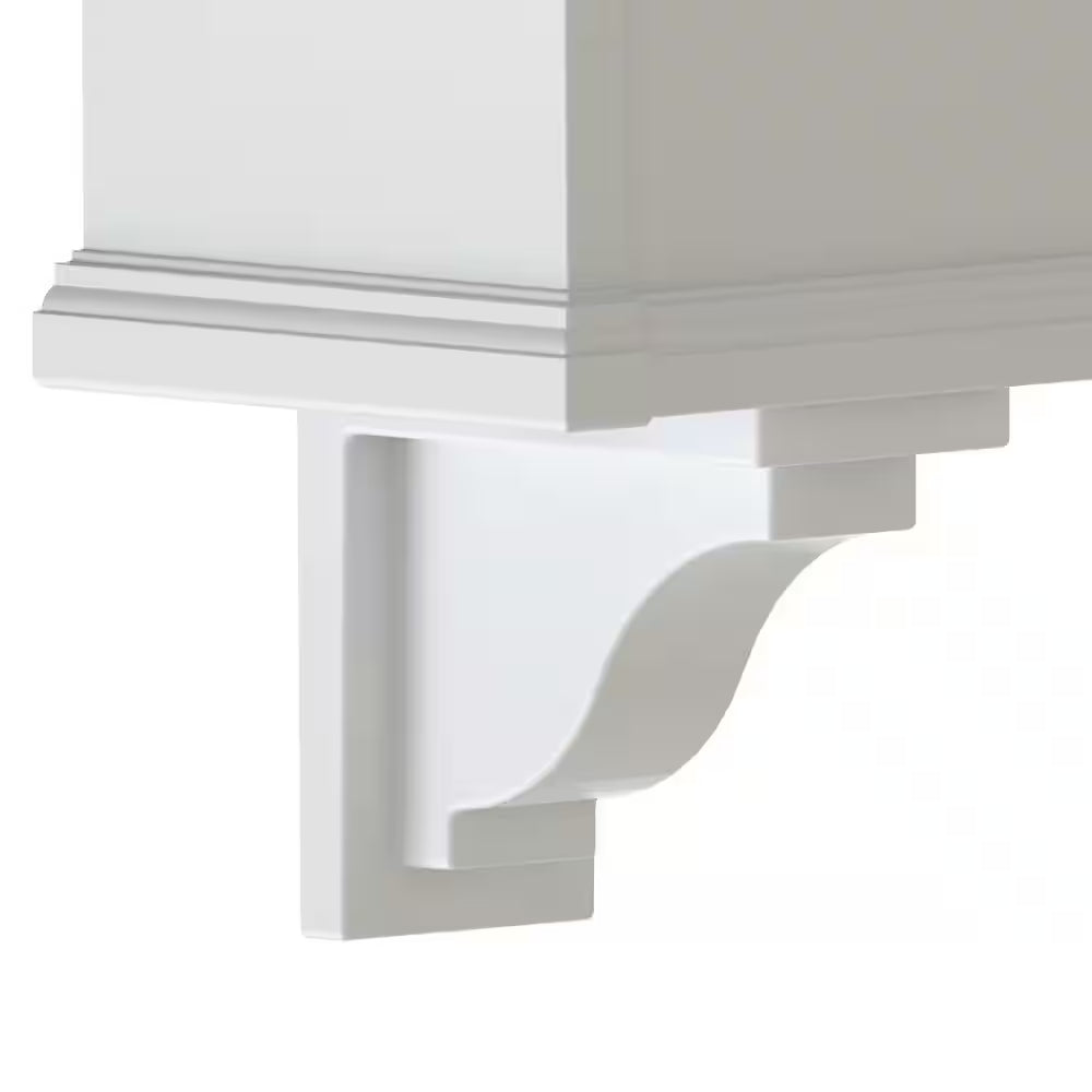 Yorkshire White Vinyl Decorative Corbel